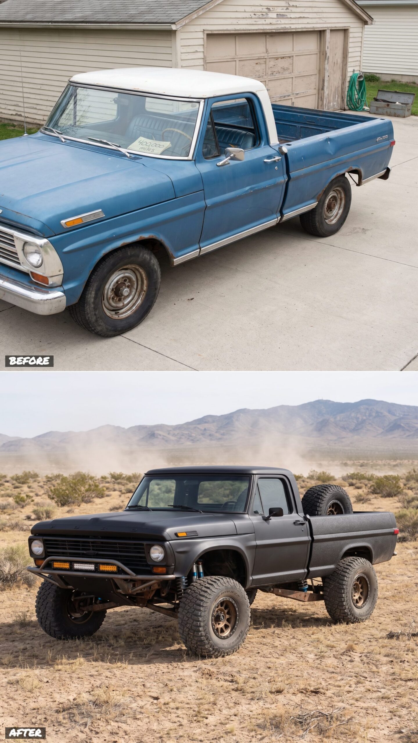 Blacked-Out Prerunner Built for the Desert