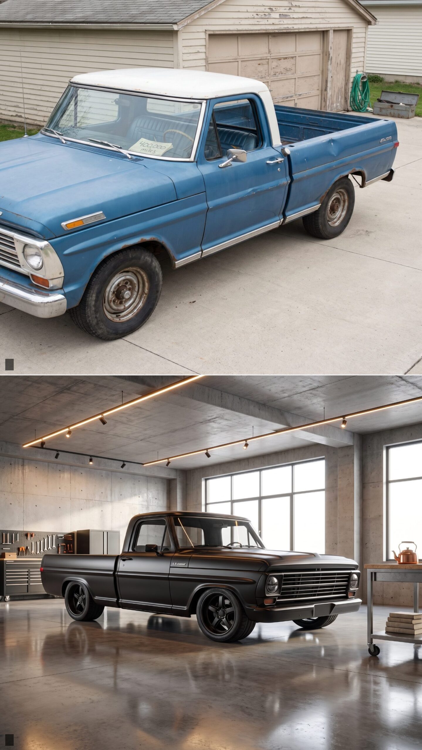 The Blacked-Out Restomod Sleeper with LS Power Under the Hood