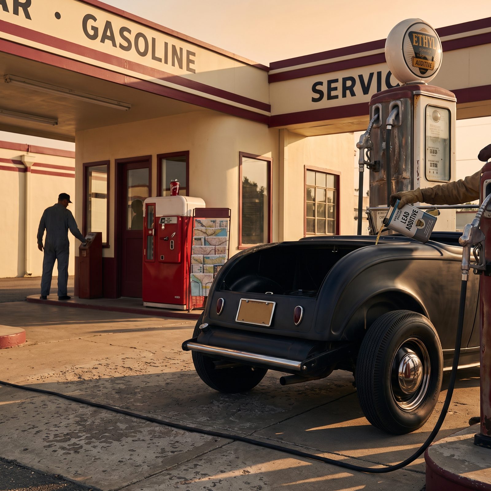 Blending Leaded Fuel at a Service-Station Pump