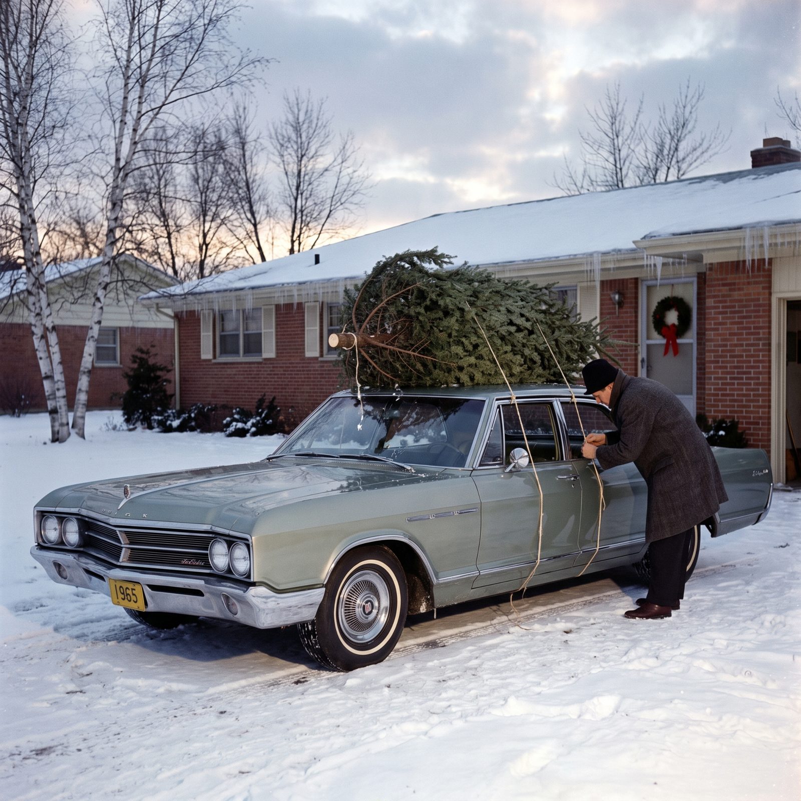 The Buick LeSabre With Twine Running Through the Windows