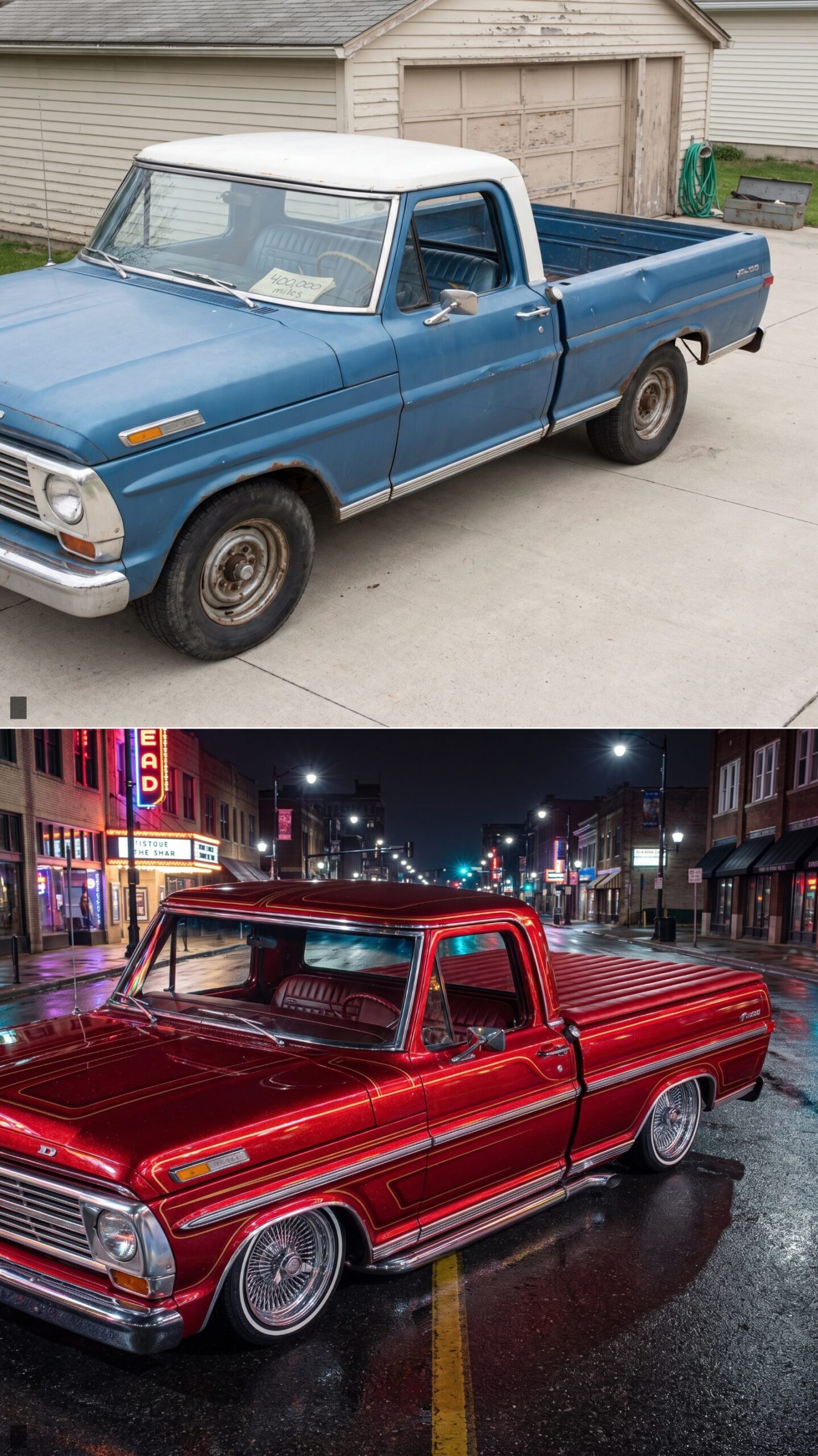 The Candy-Red Lowrider Slammed to the Pavement