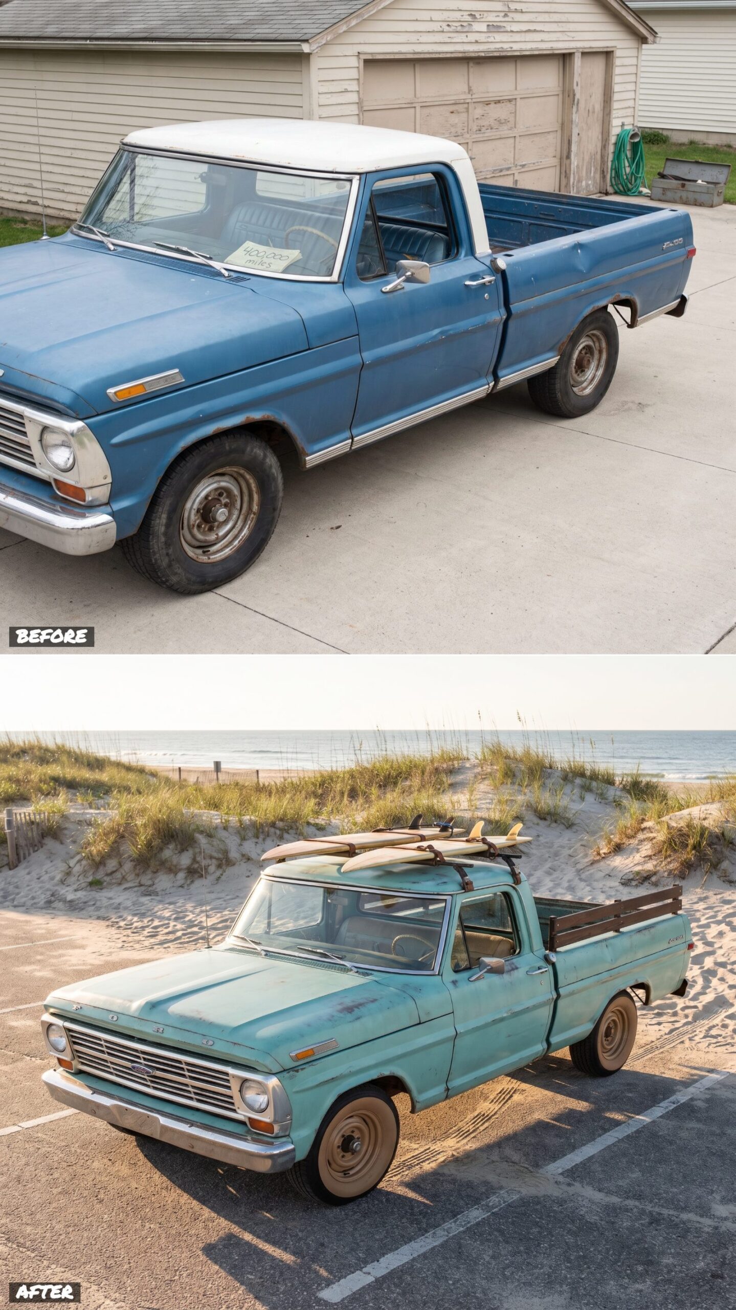 Coastal Surf Hauler in Faded Sea-Glass Patina
