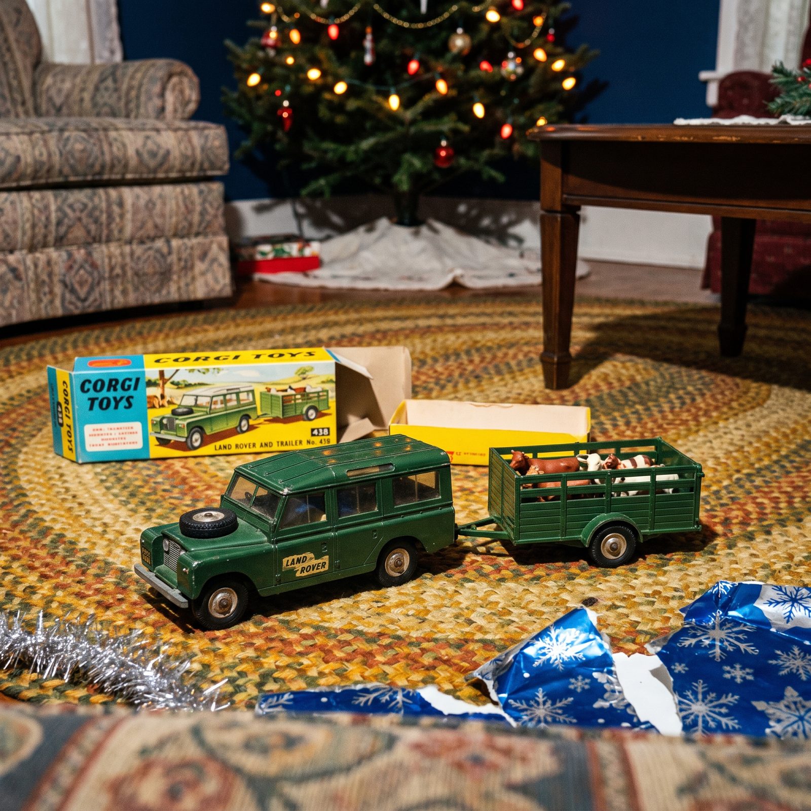 Corgi Land Rover With Animal Trailer