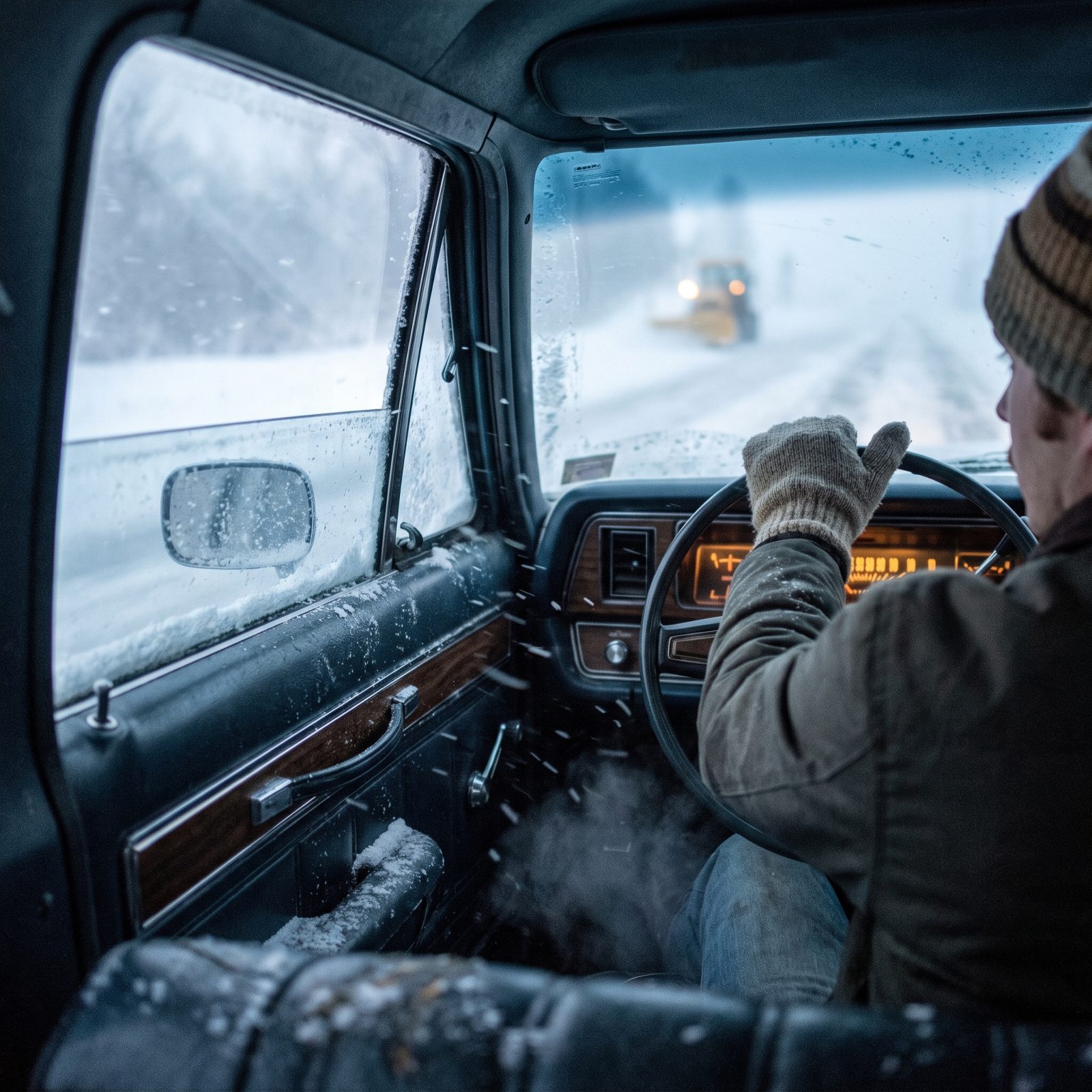 Cranking the Window Down to Hear the Plow Before You Saw It