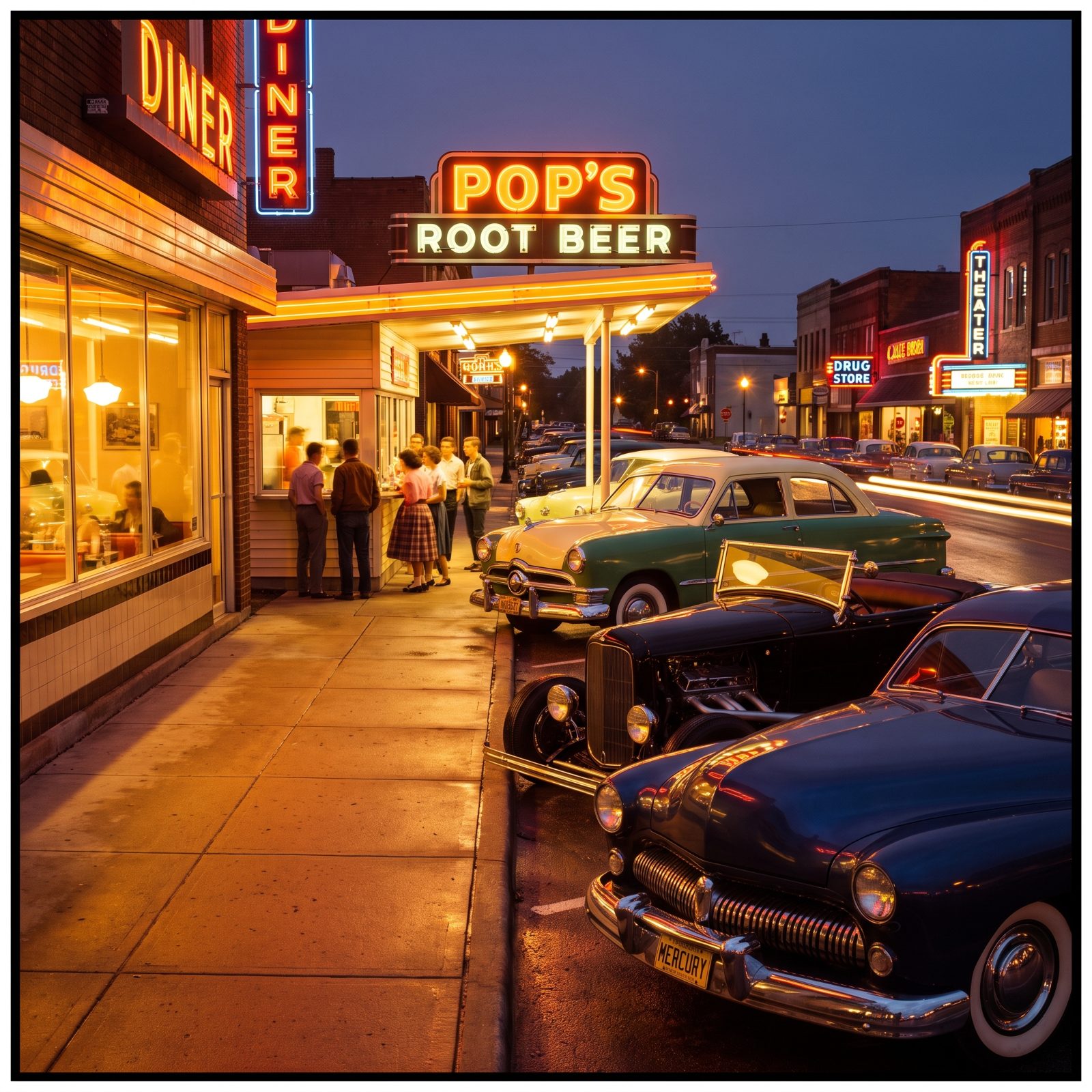 Cruising the Same Main-Street Loop and Meeting at the Drive-In