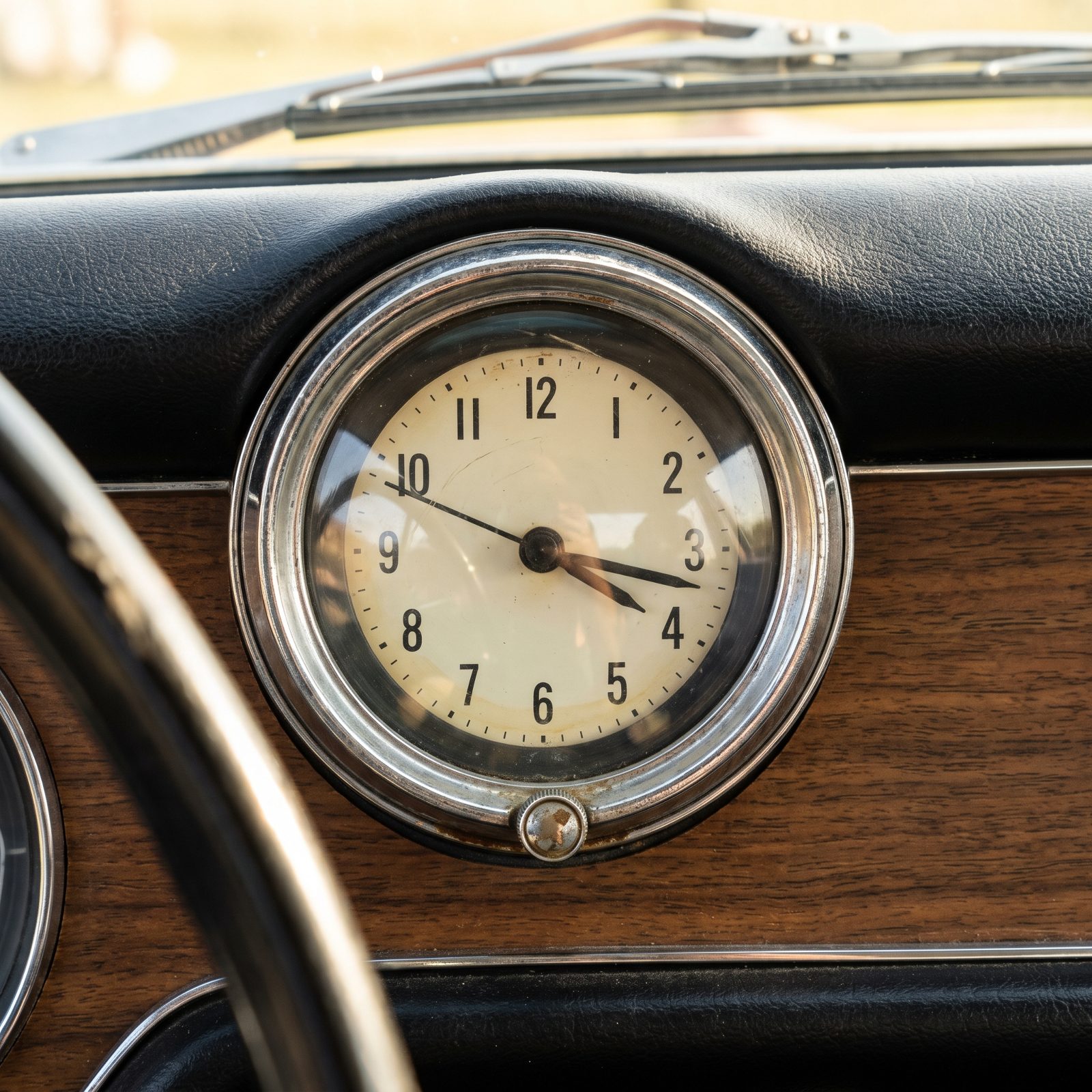 A Dashboard Clock You Set About as Often as You Wound a Watch
