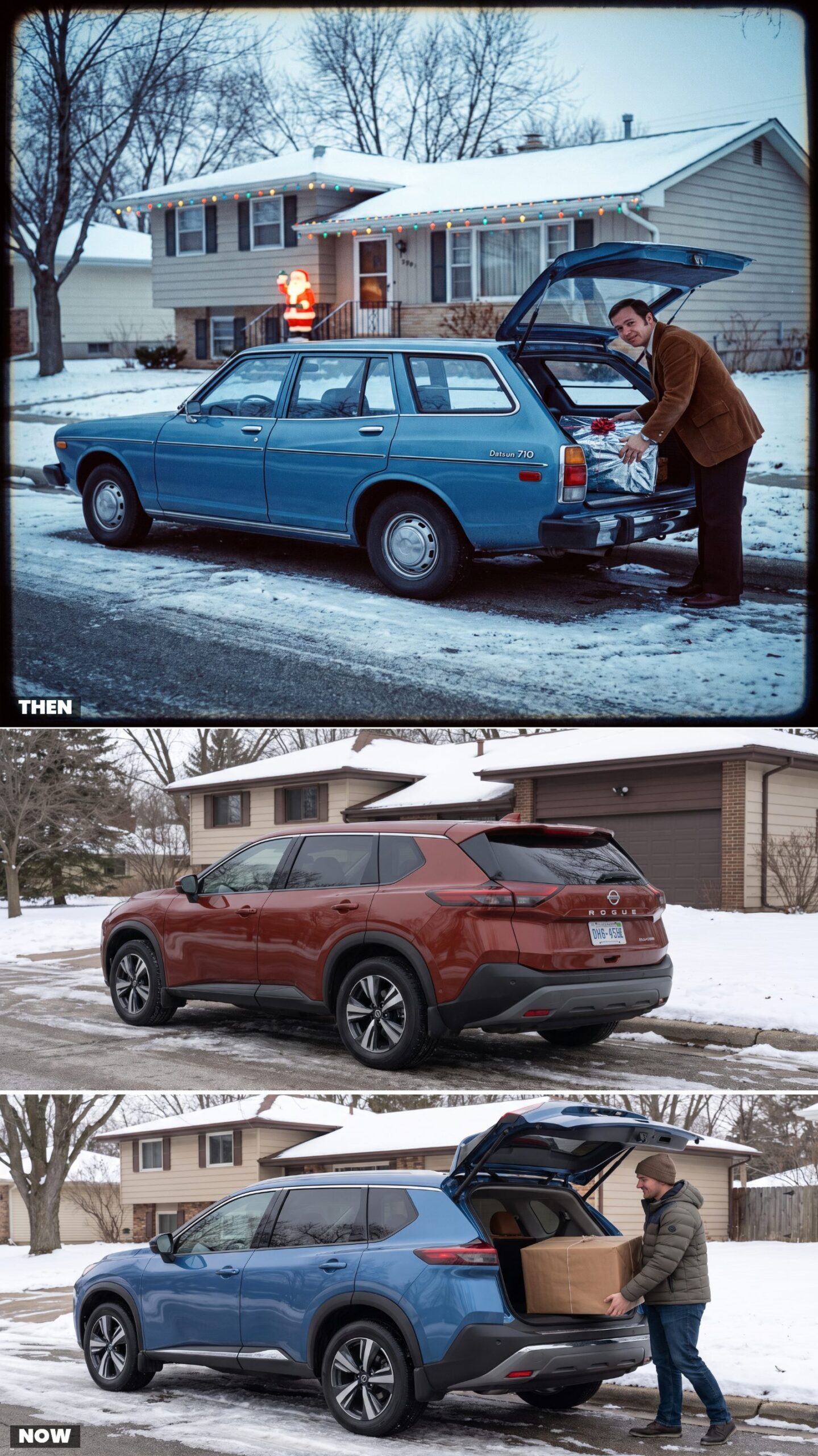 Datsun 710 Wagon vs. Nissan Rogue