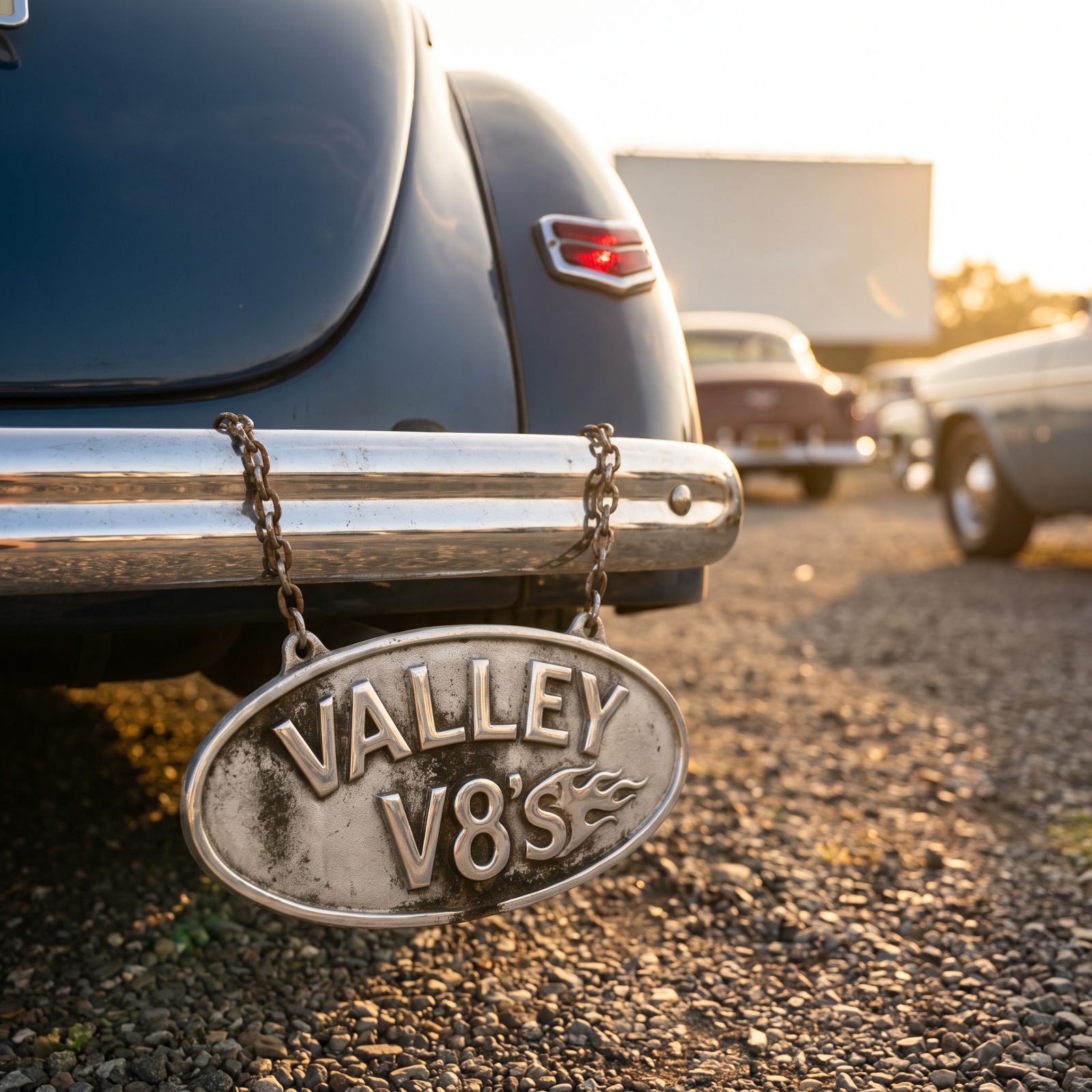 Displaying a Cast-Metal Car Club Plaque