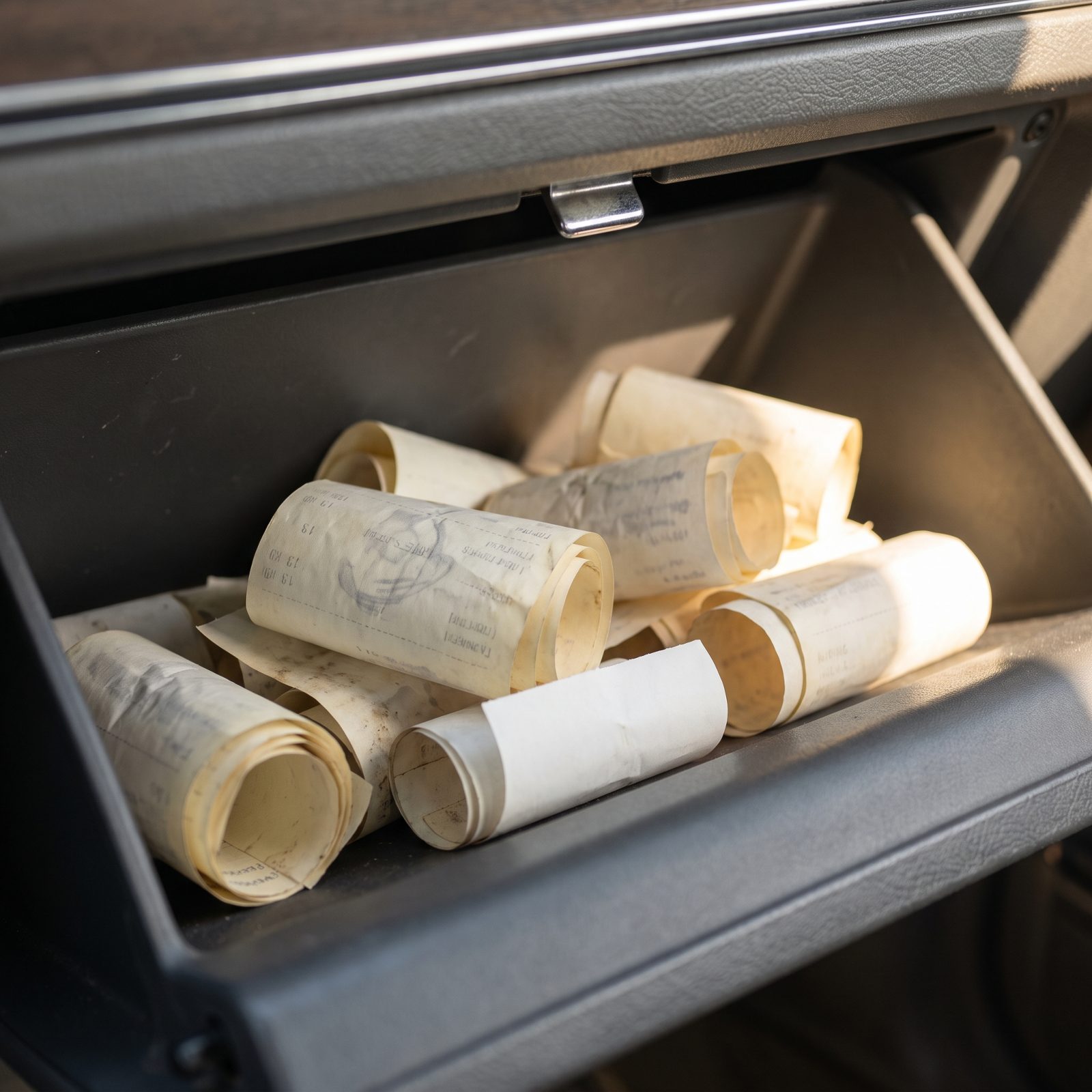 Faded Gas-Station Receipts You Can No Longer Read