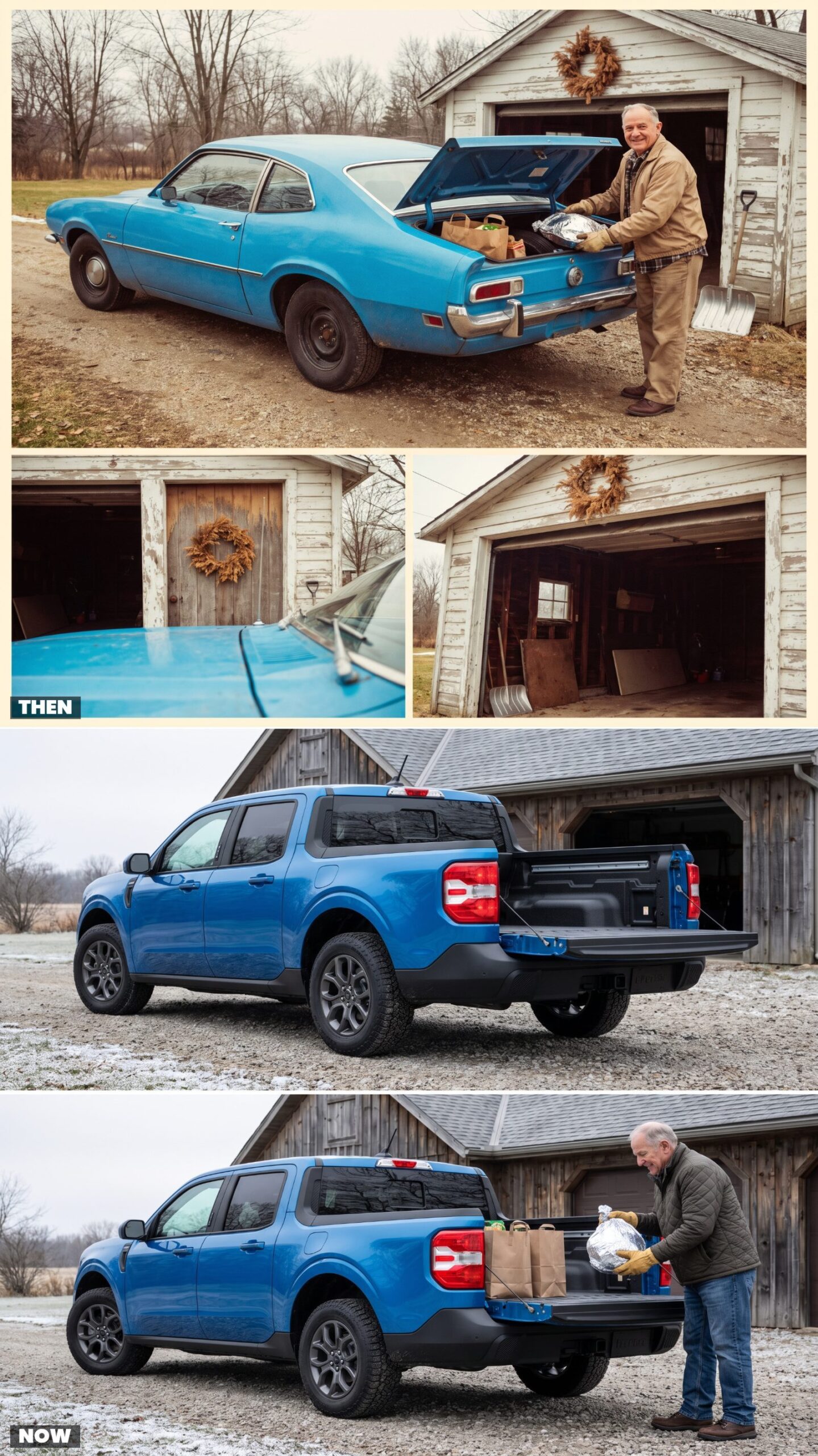 Ford Maverick Sedan vs. Today's Ford Maverick Pickup