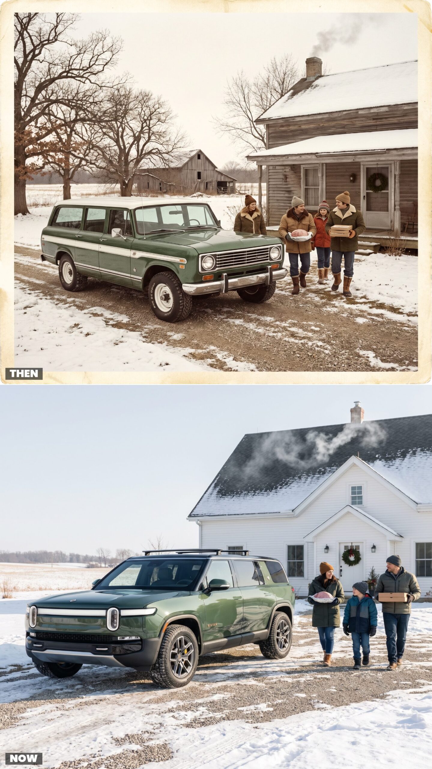 International Travelall vs. Rivian R1S