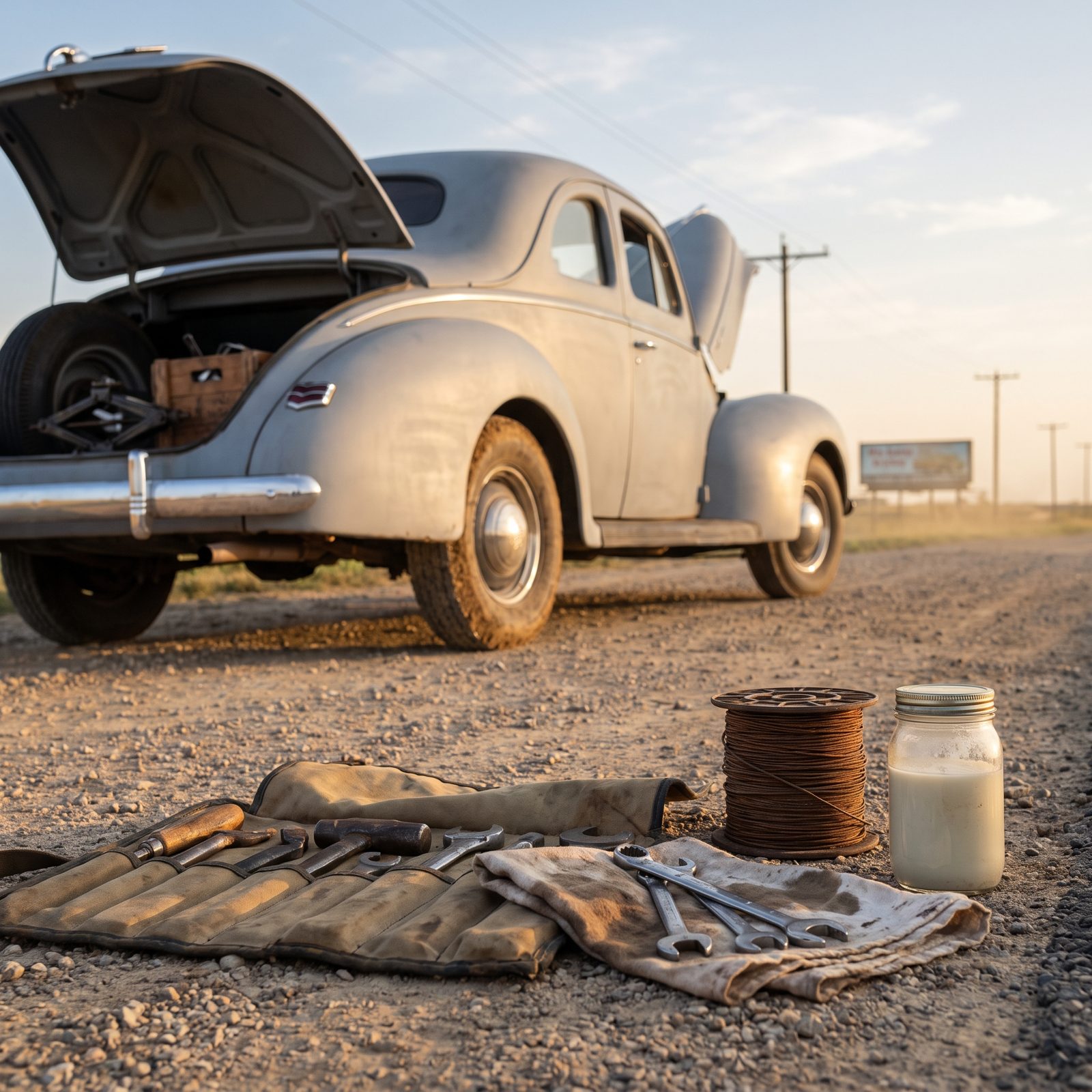 Making Roadside Repairs With Tools From the Trunk