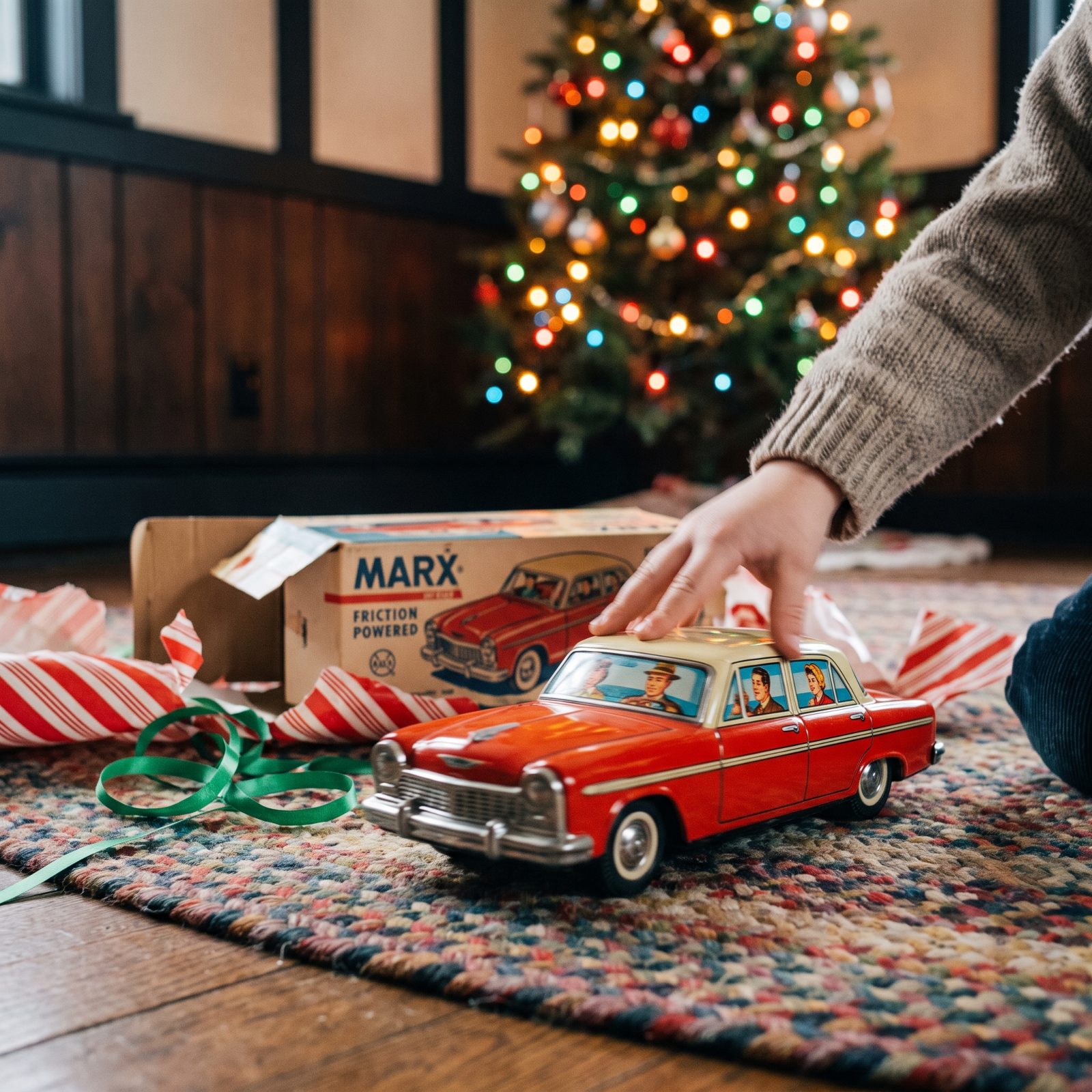 The Marx Tinplate Friction-Powered Sedan, Loud, Bright, and Built Like a Tank