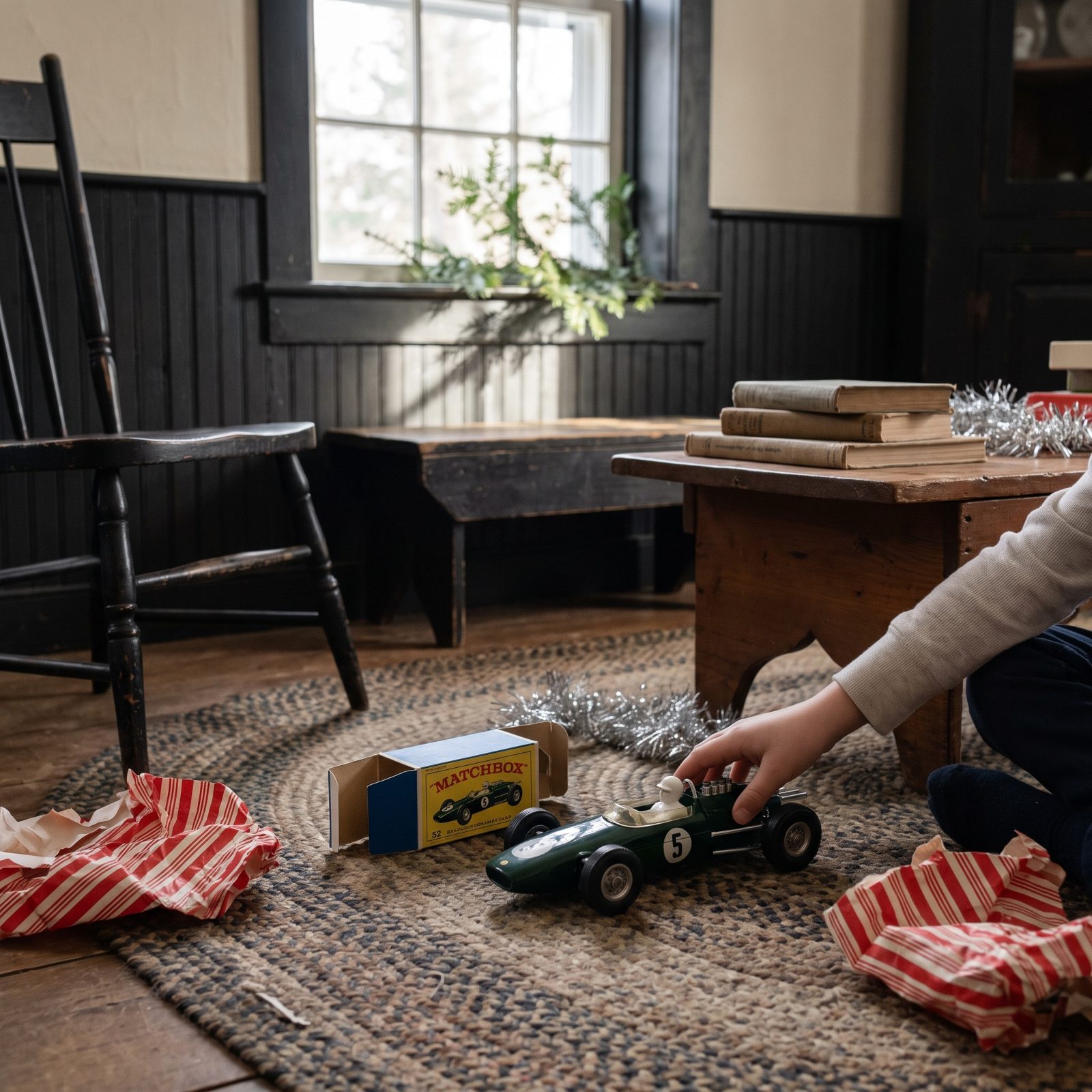 The Matchbox No. 52 B.R.M. Racing Car, the Little Green Rocket for the Living Room Floor