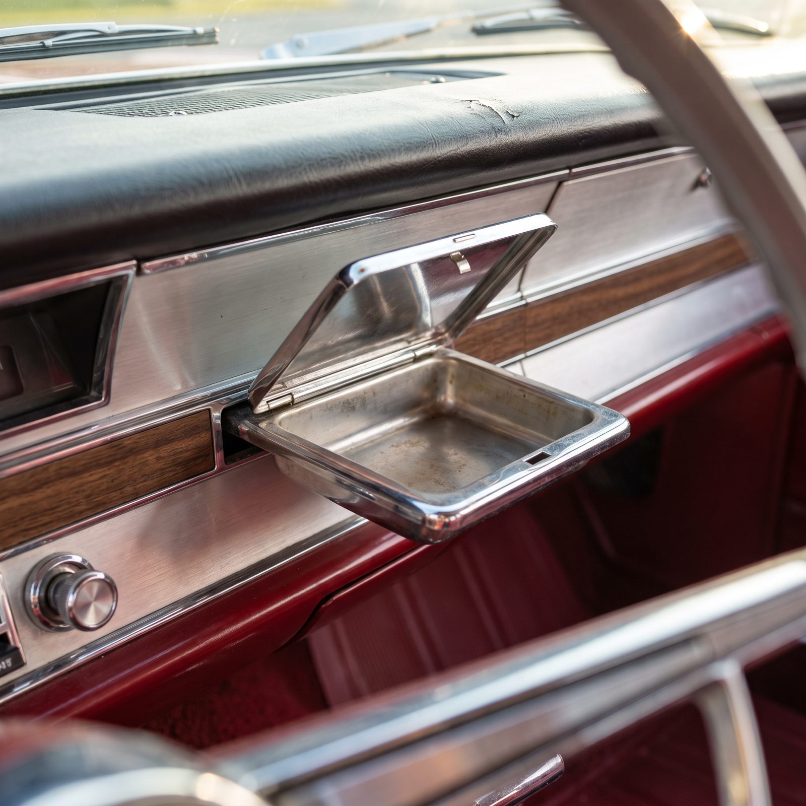 A Metal Ashtray Built Right Into the Middle of the Dash