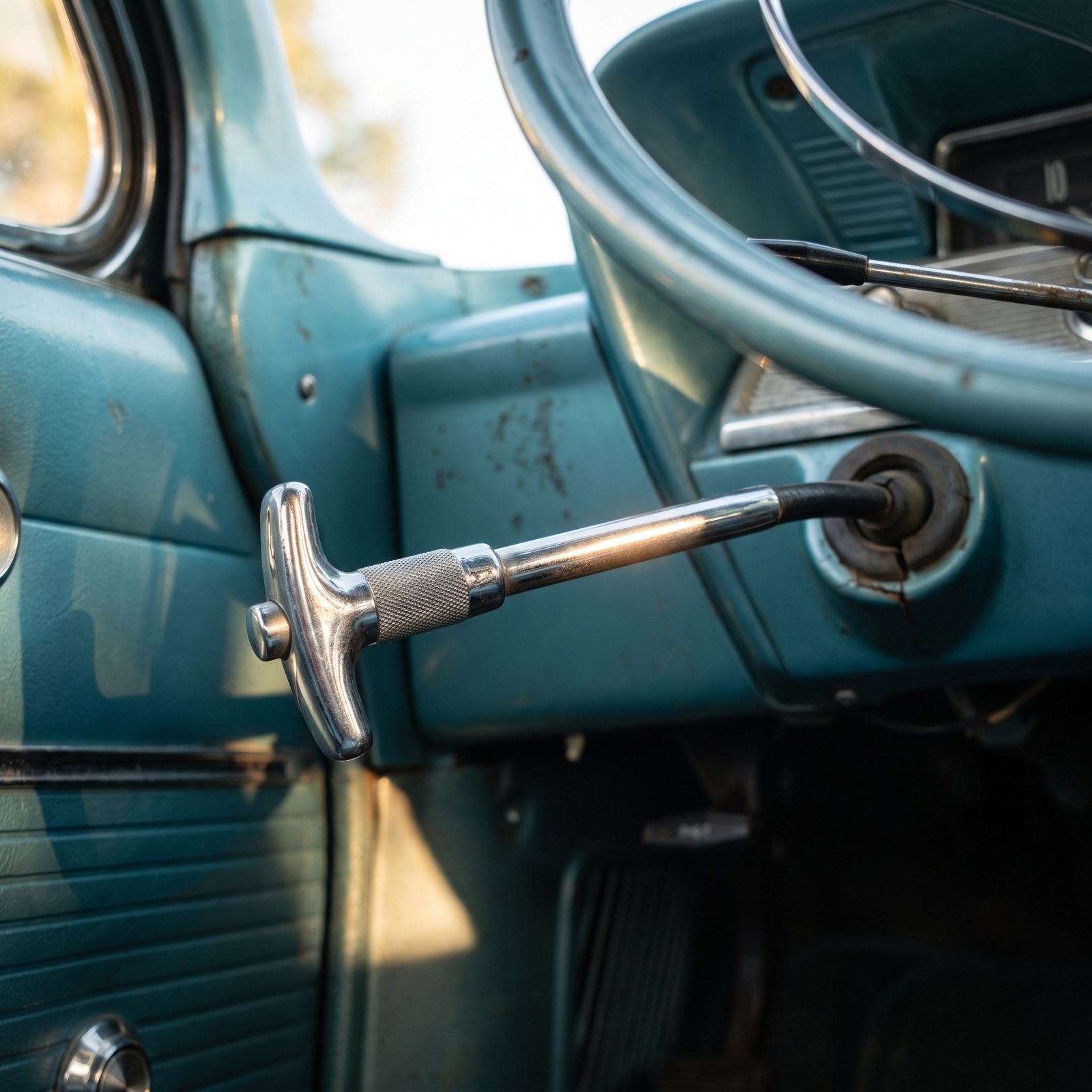 The Pull-Handle Parking Brake That Lived Under the Dash