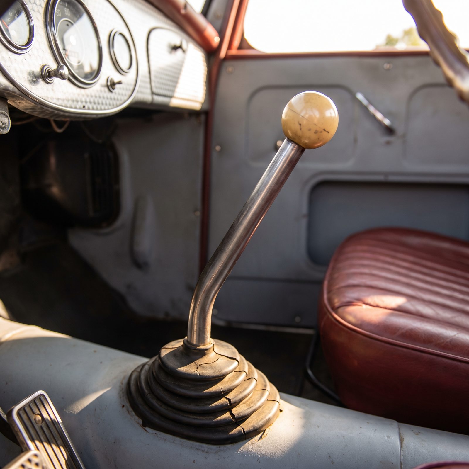 Reaching for the Long Floor Shifter and Rowing Through the Gears