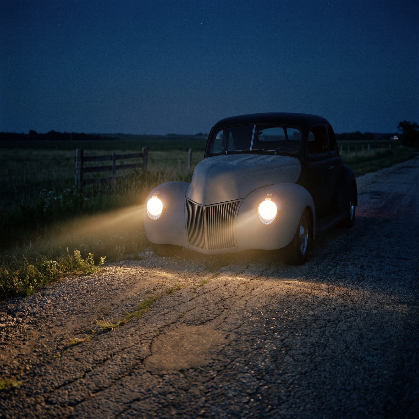 Relying on Dim Sealed-Beam Headlights