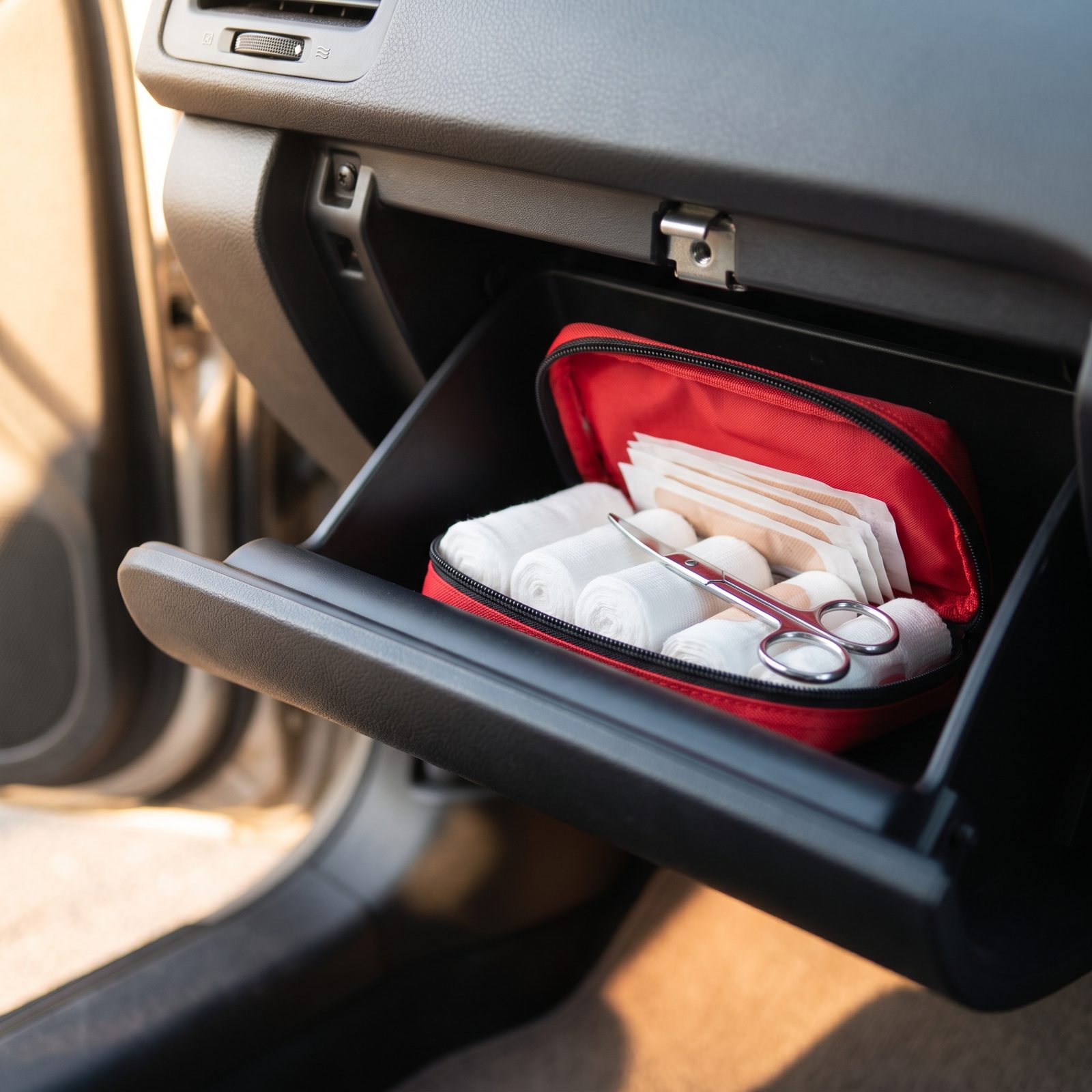 A Stocked Compact First-Aid Kit, Emphasis on Stocked
