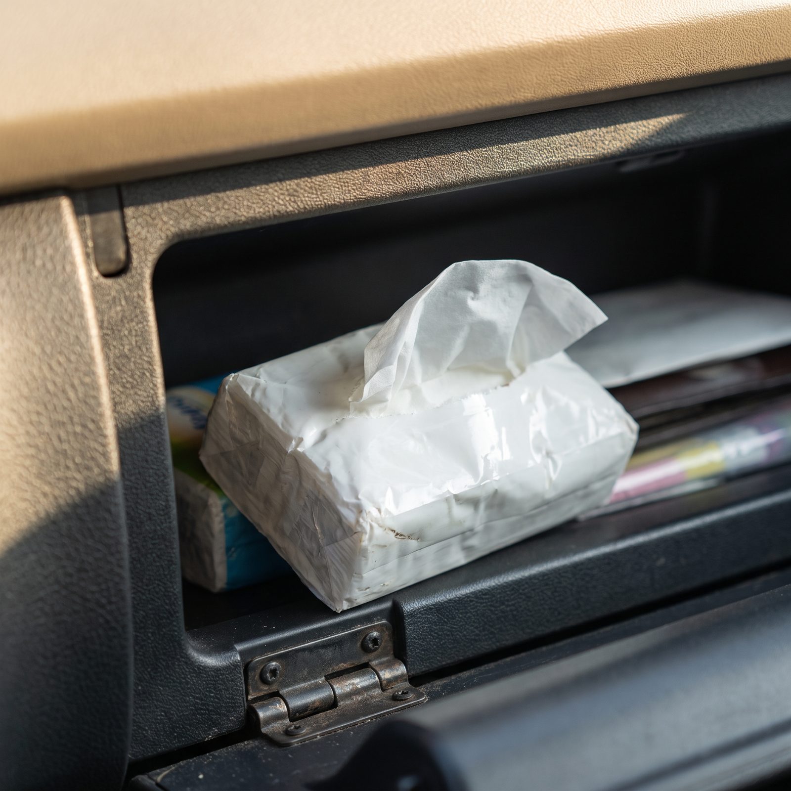 The Travel Pack of Tissues, Half-Crushed and Still Handy