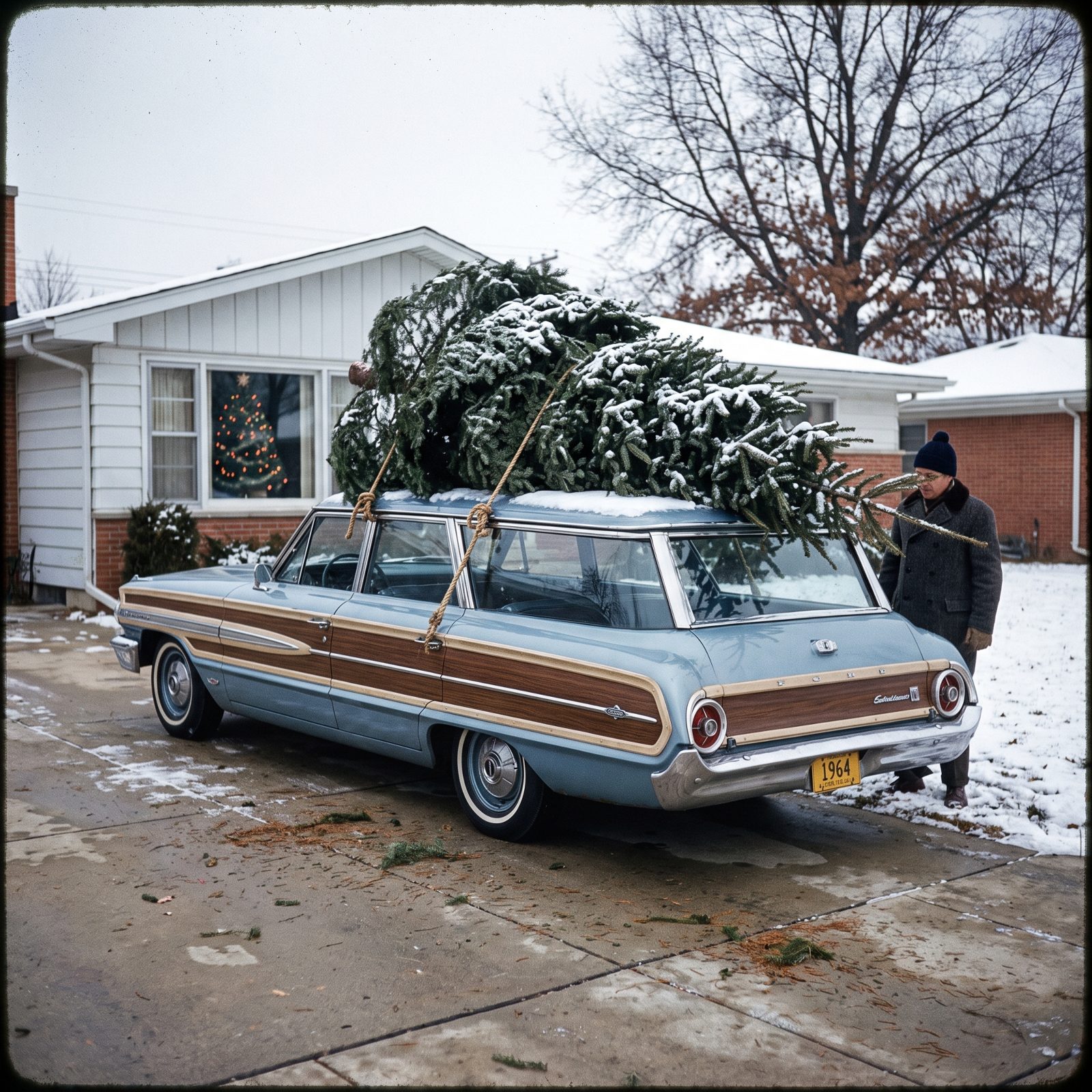 The Tree Swallowing the Roof of a Ford Country Squire