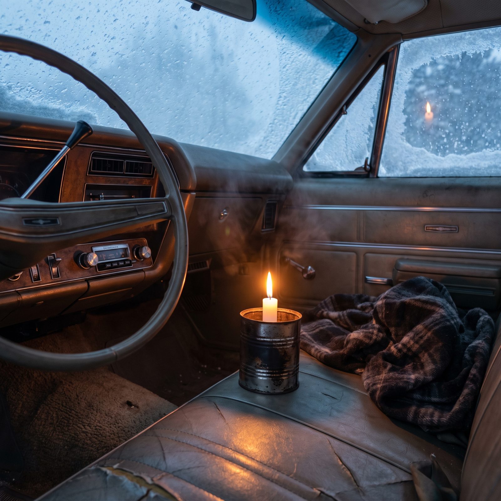 Using a Candle as an Improvised Emergency Heat Source