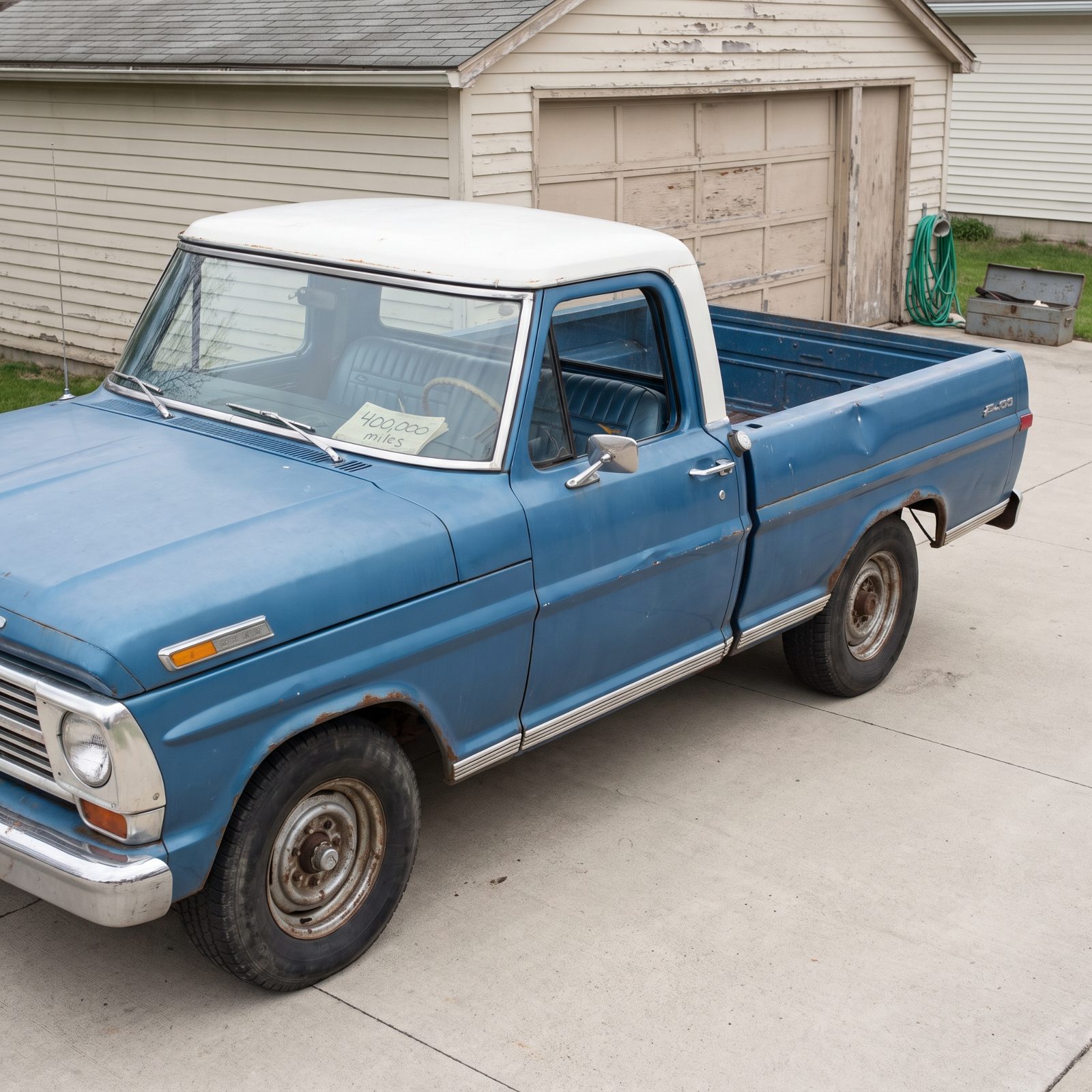 We Took This Photo of a 1972 Pickup With 400,000 Miles And Transformed It Into These 25 Incredible Vehicles - Before