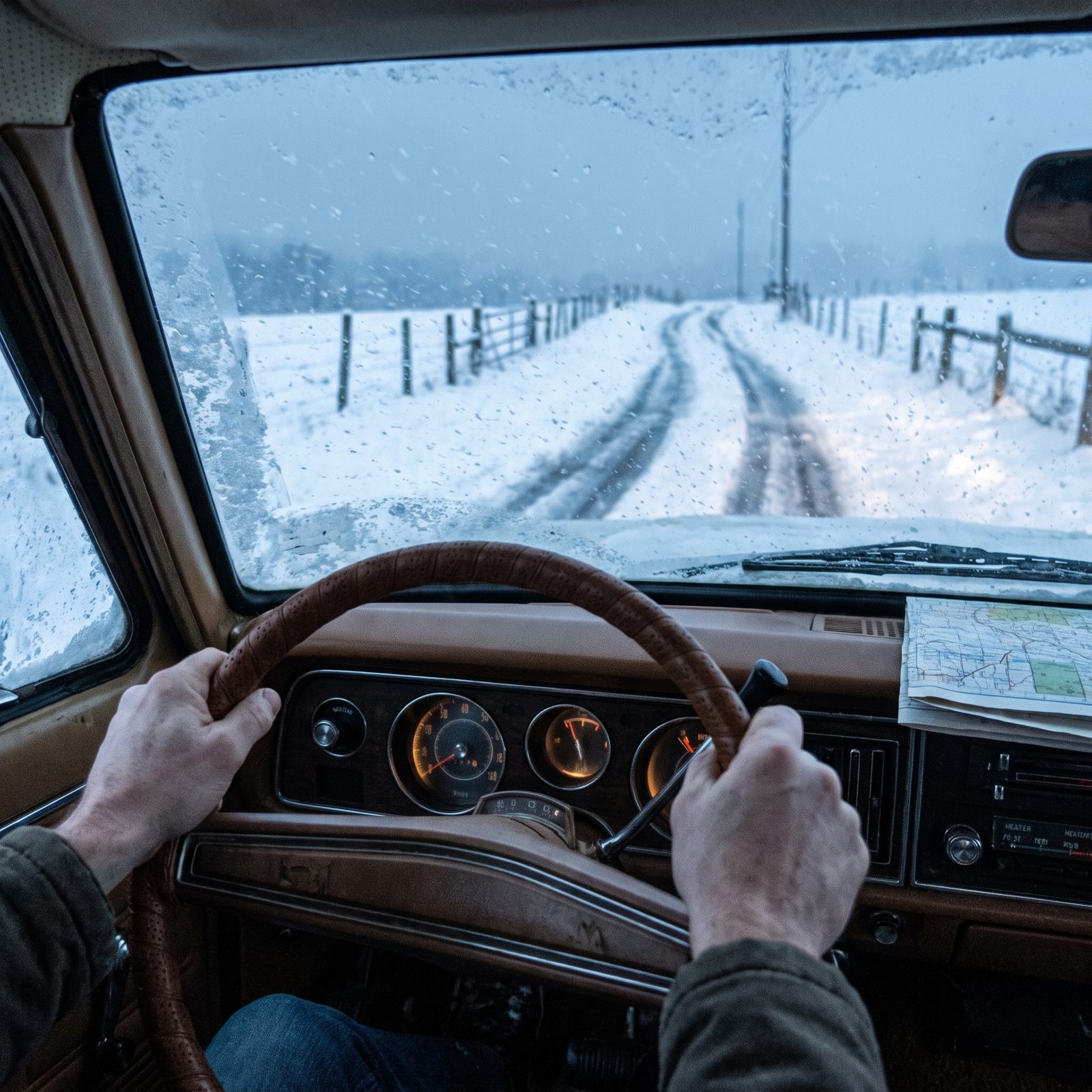 Wrestling With Manual Steering in Deep, Rutted Snow