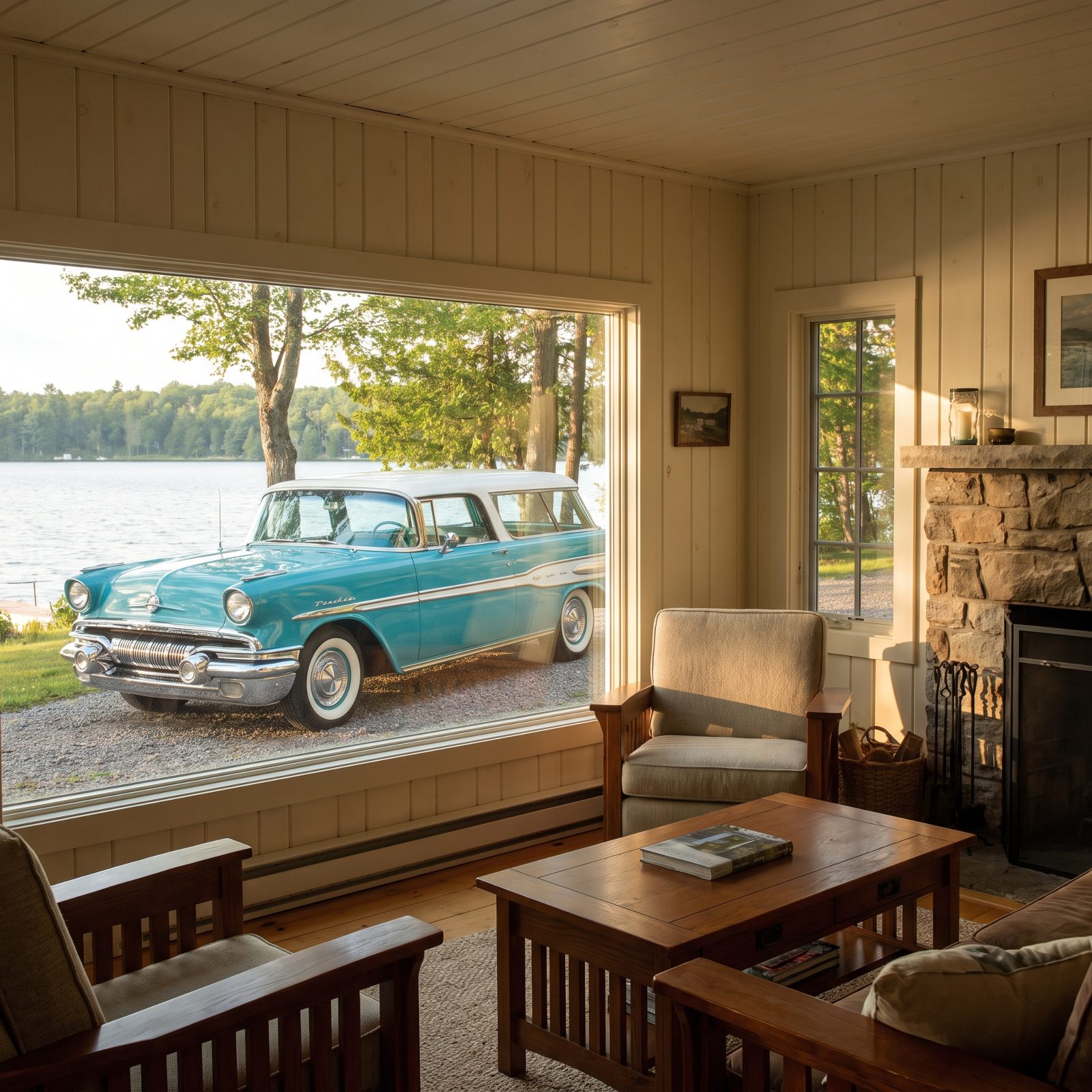 1957 Pontiac Safari, Chrome, Fins, and Star Chief Theater