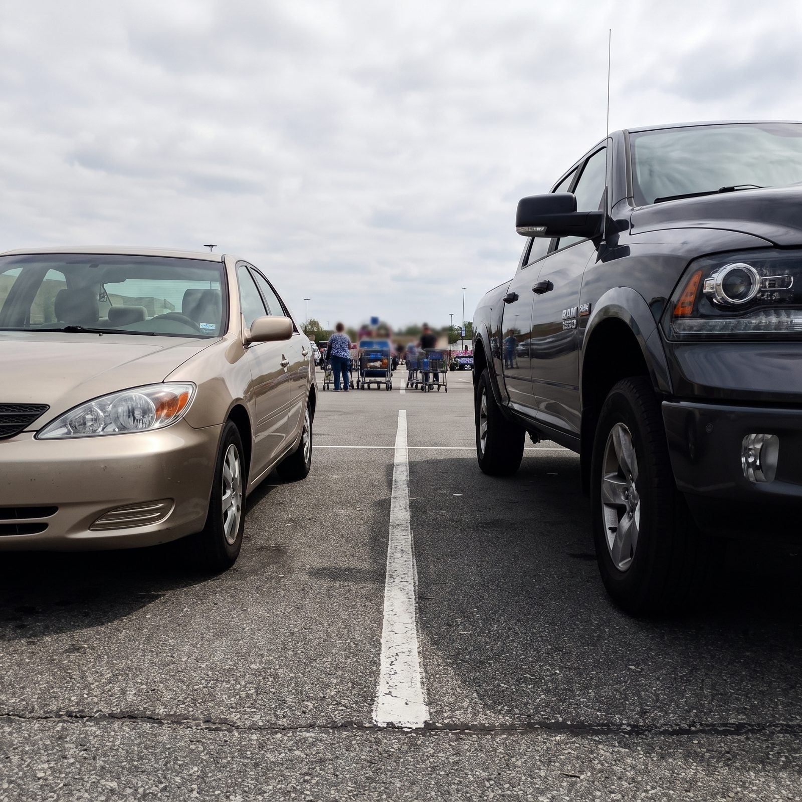 Avoiding Spots Beside Large SUVs and Trucks