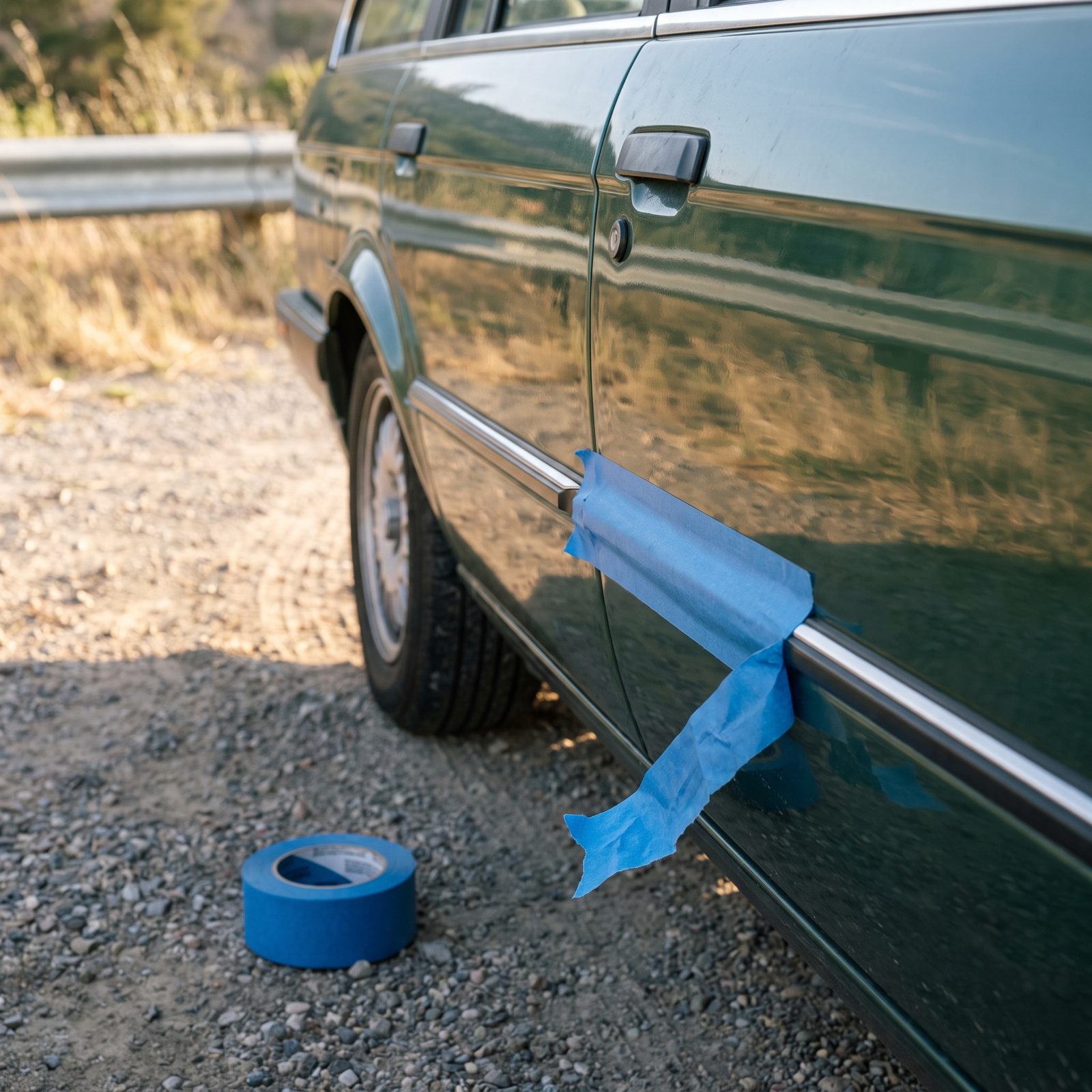 Blue Painter's Tape for Holding Loose Trim Without Wrecking the Paint