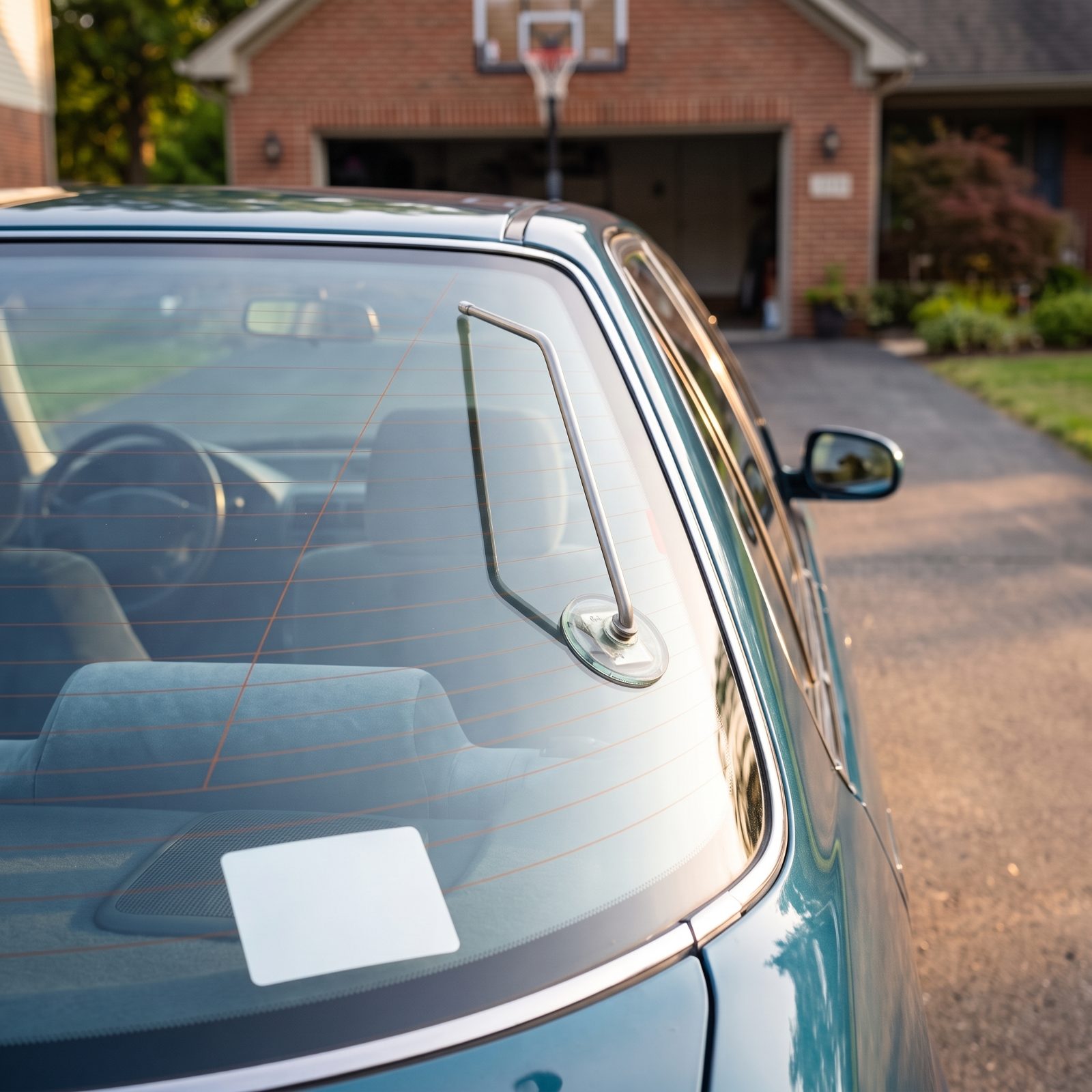 Boomerang-Shaped Cellular Antennas Stuck to the Rear Glass