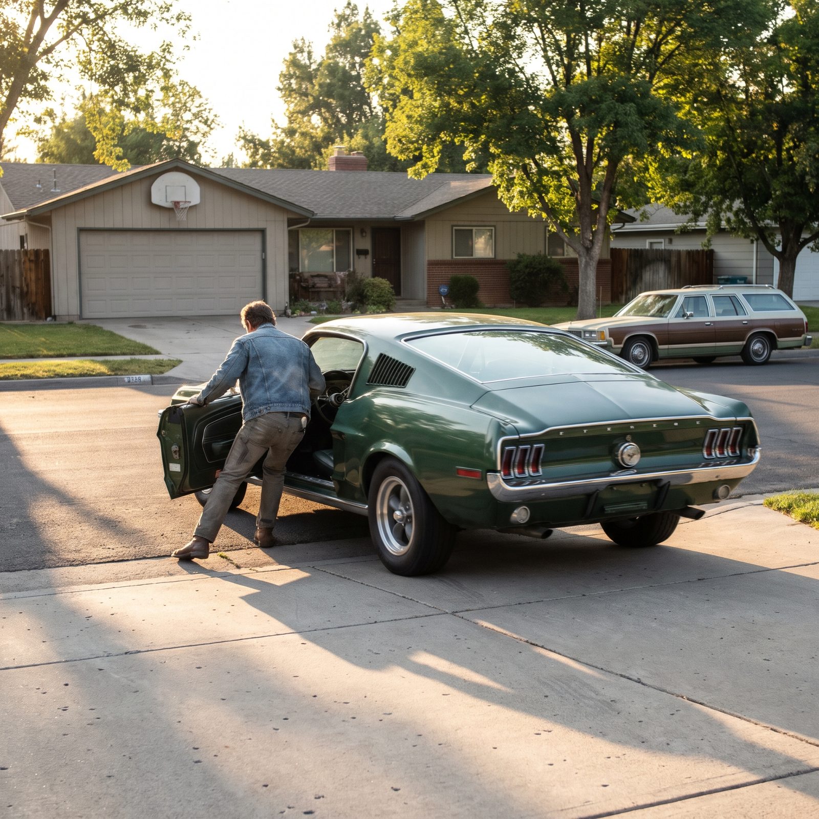 Bump-Starting the Car by Rolling It Down the Driveway