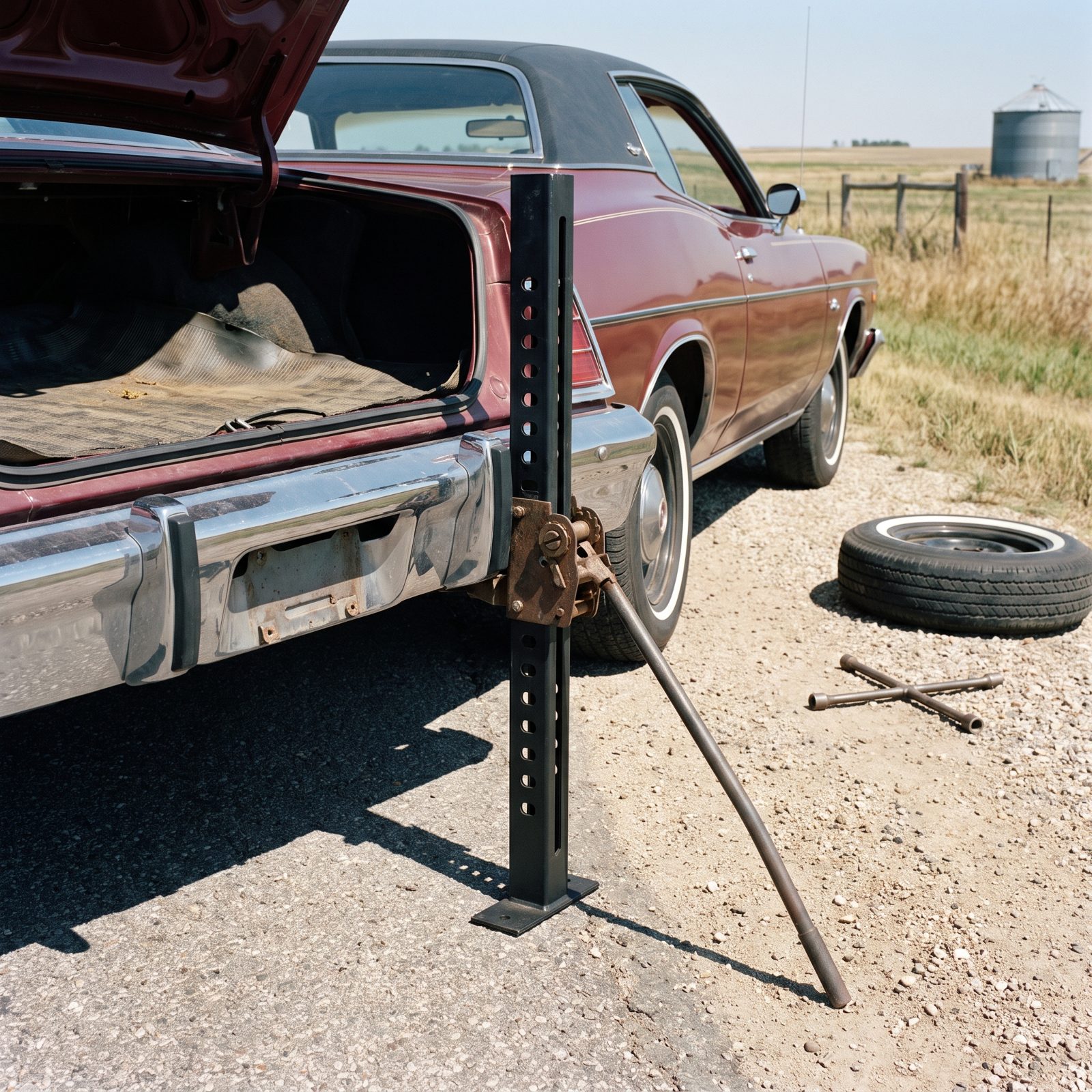 The Bumper Jack That Lifted the Whole Car by That Chrome Bar