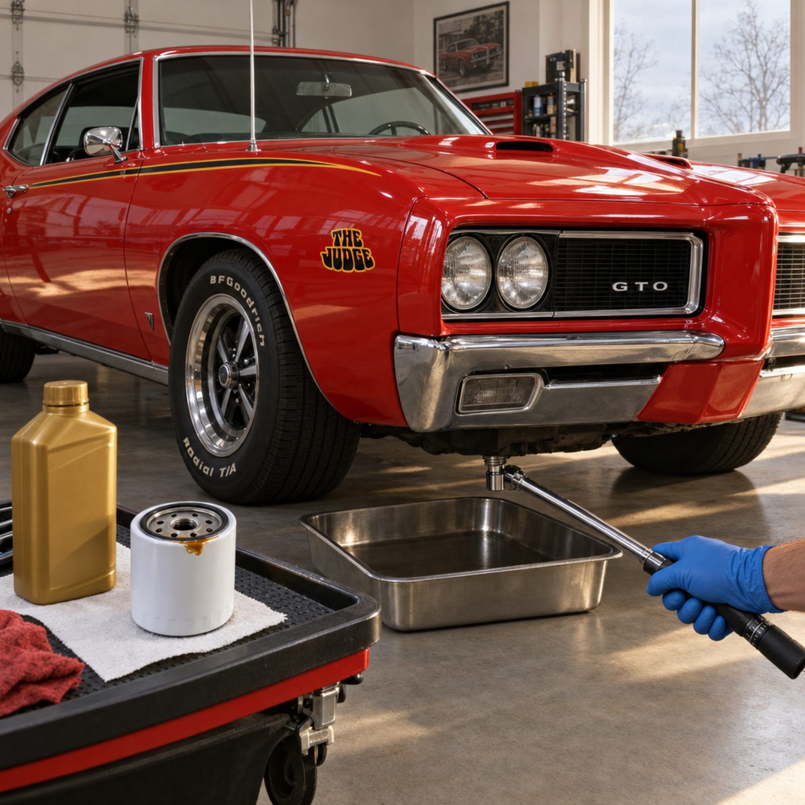 Change Contaminated Oil, Then Run the Engine to Circulate It