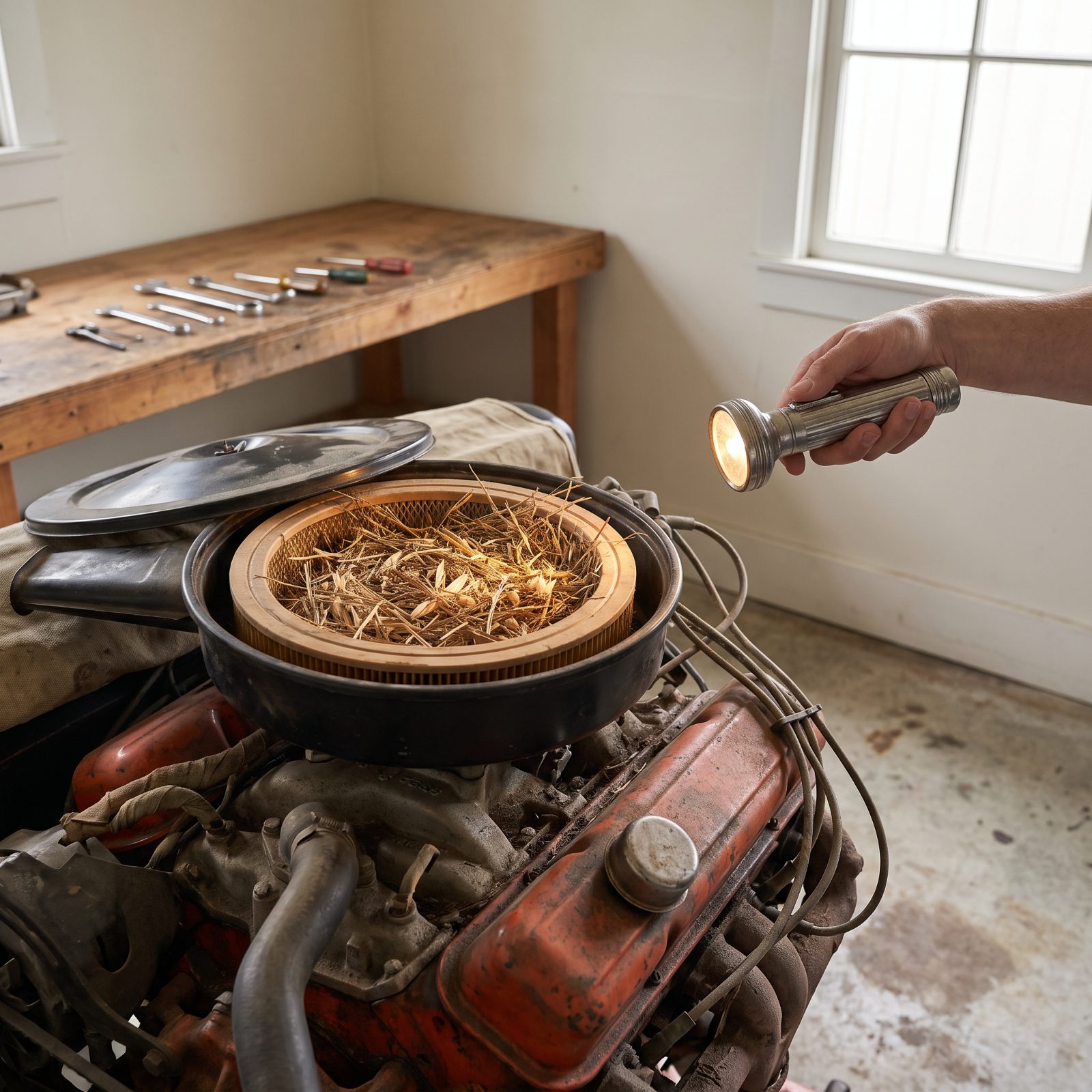 Check the Air Cleaner and Exhaust for Nests Before You Hit the Key