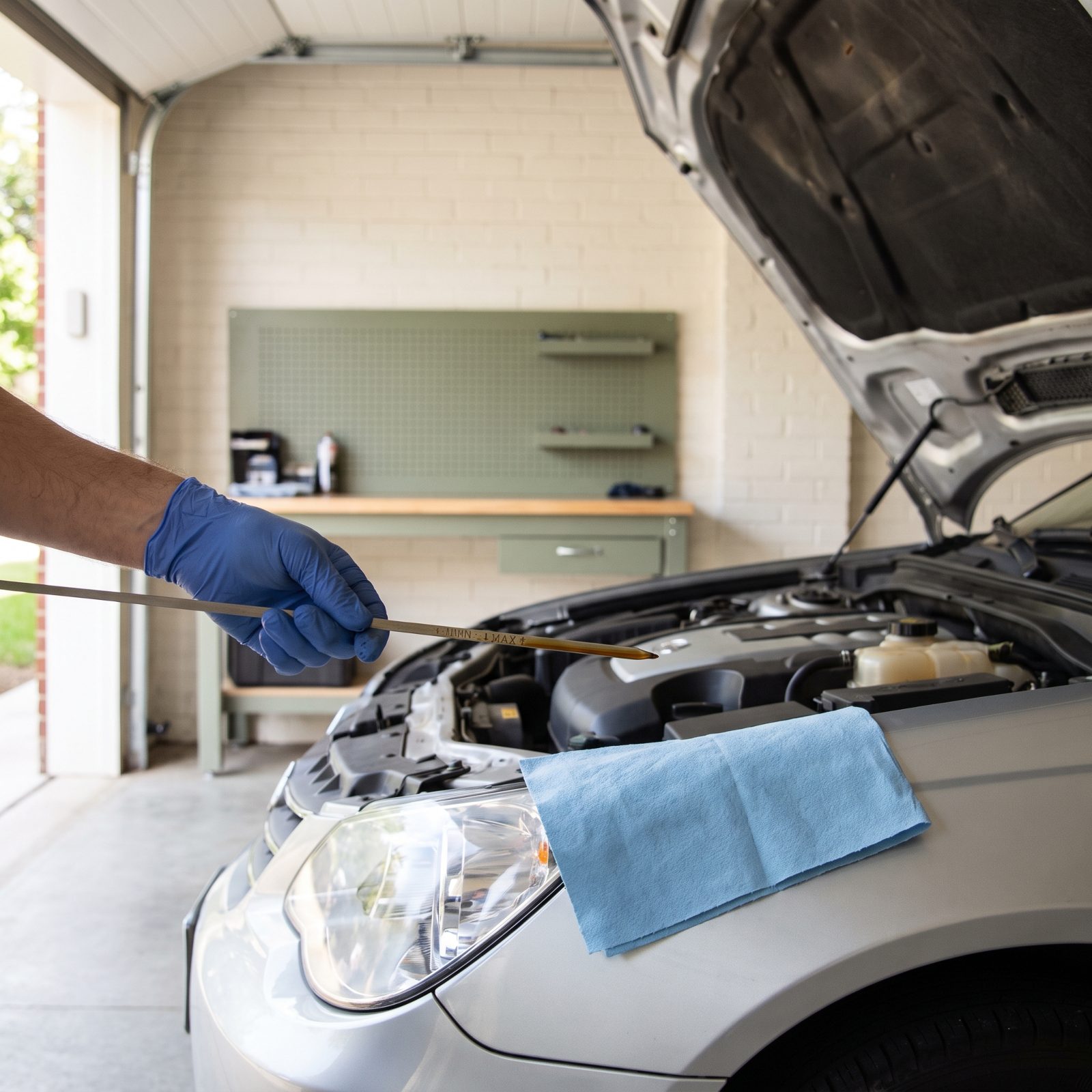 Check the Engine Oil Level on Flat Ground, Not in the Driveway Slope