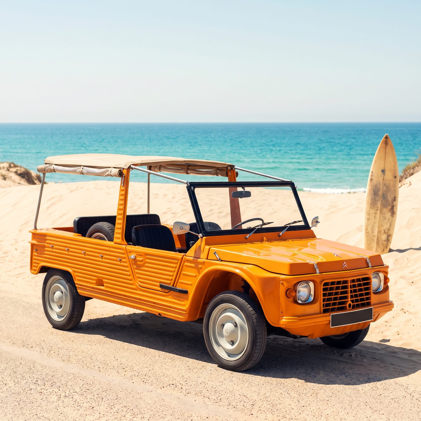 Citroën Méhari: Corrugated Plastic Beach-Car Bodywork