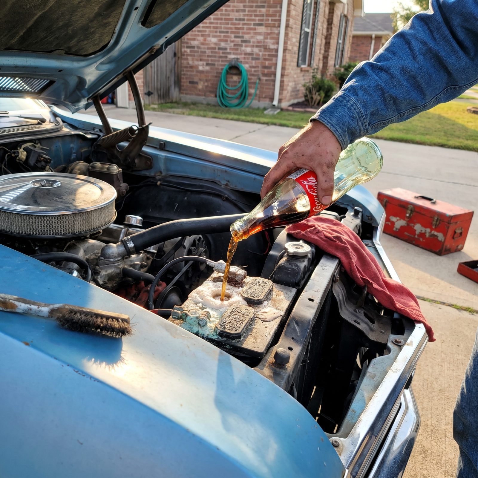 Cleaning Battery Corrosion With a Splash of Flat Coca-Cola