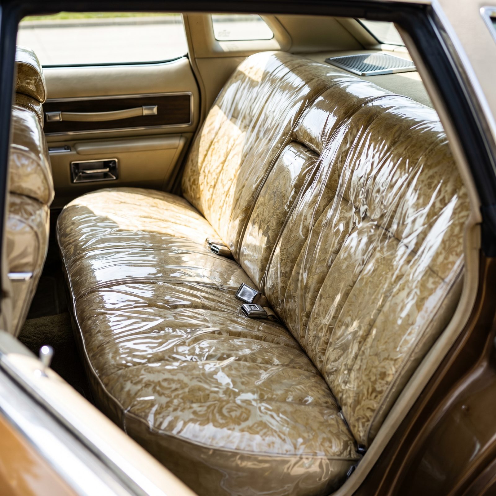 Clear Plastic Covers Protecting the Seats