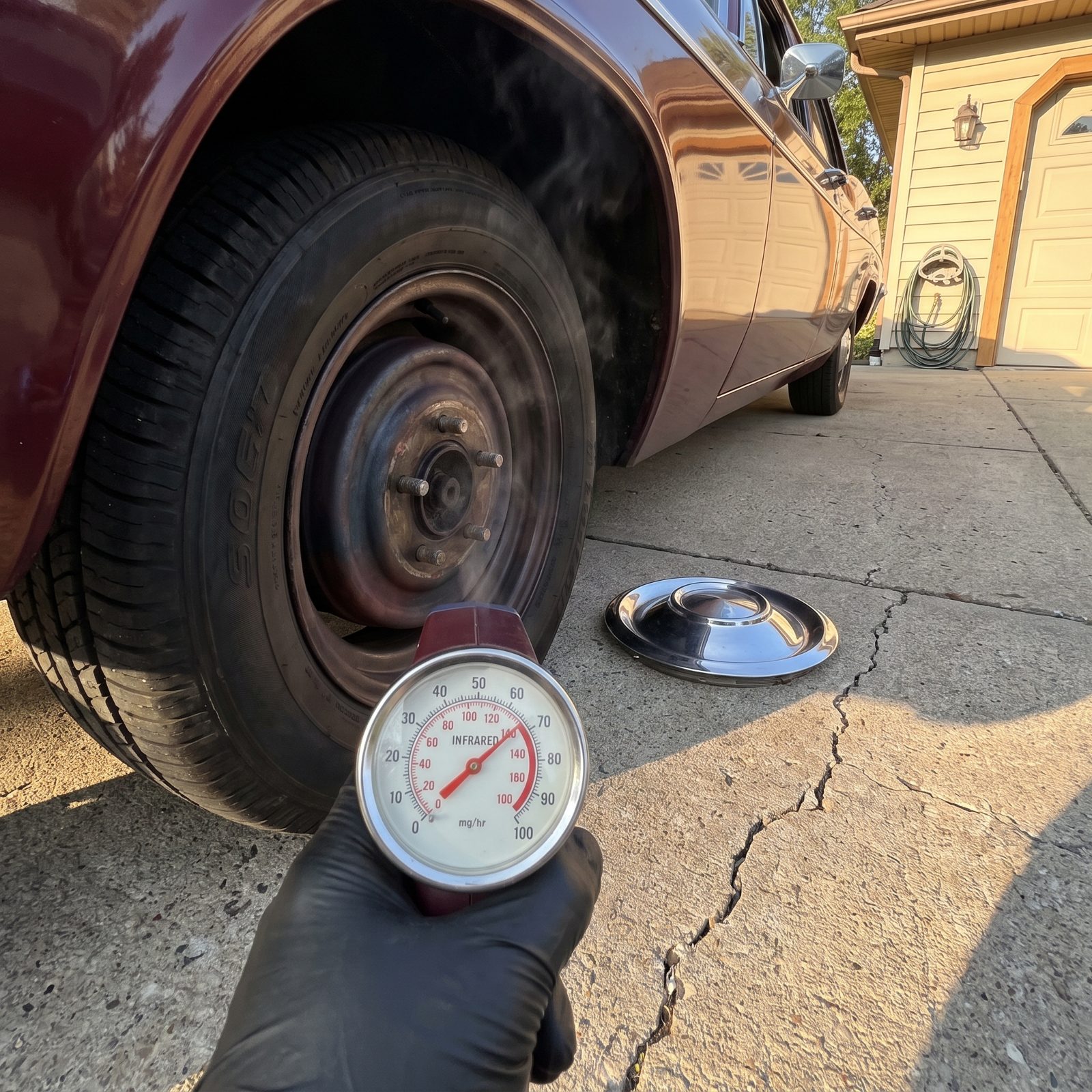Compare Wheel-Hub Temperatures After Drives to Catch Dragging Brakes