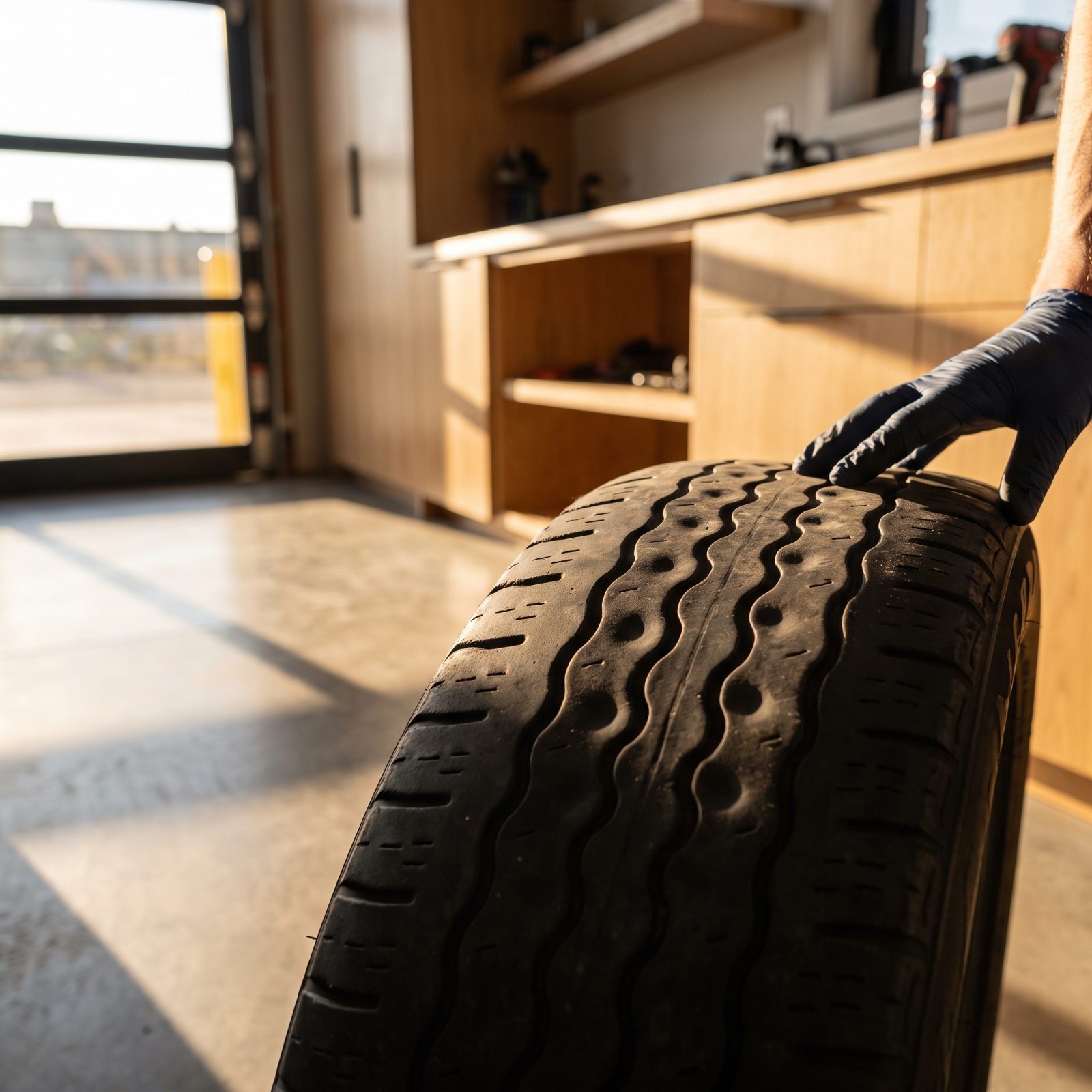 Cupped Tread Often Points to Weak Shocks or Struts