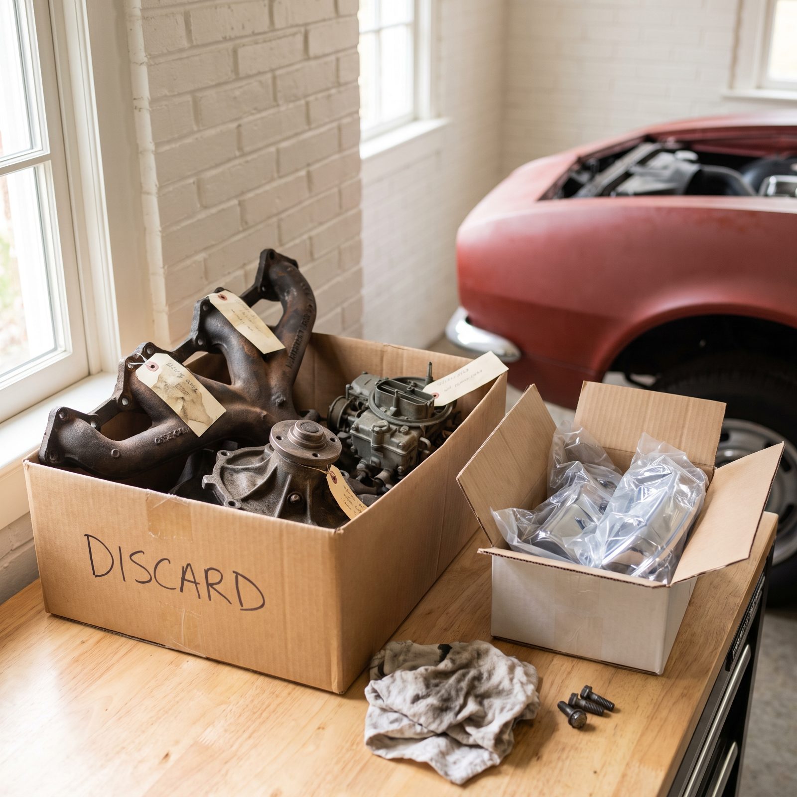 Discarding Original Components Before Replacements Are Proven to Fit