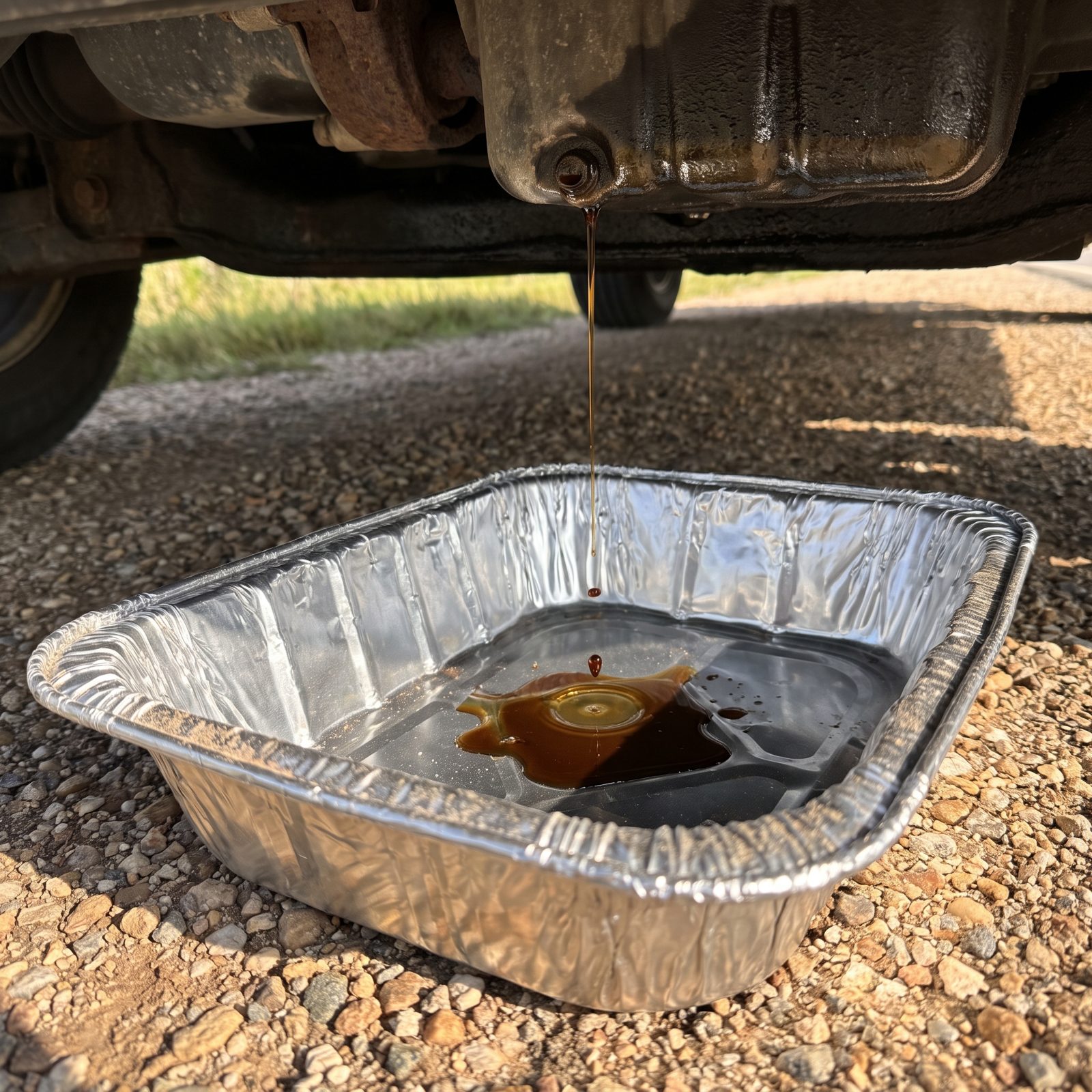 A Disposable Roasting Pan for Catching Fluid Leaks
