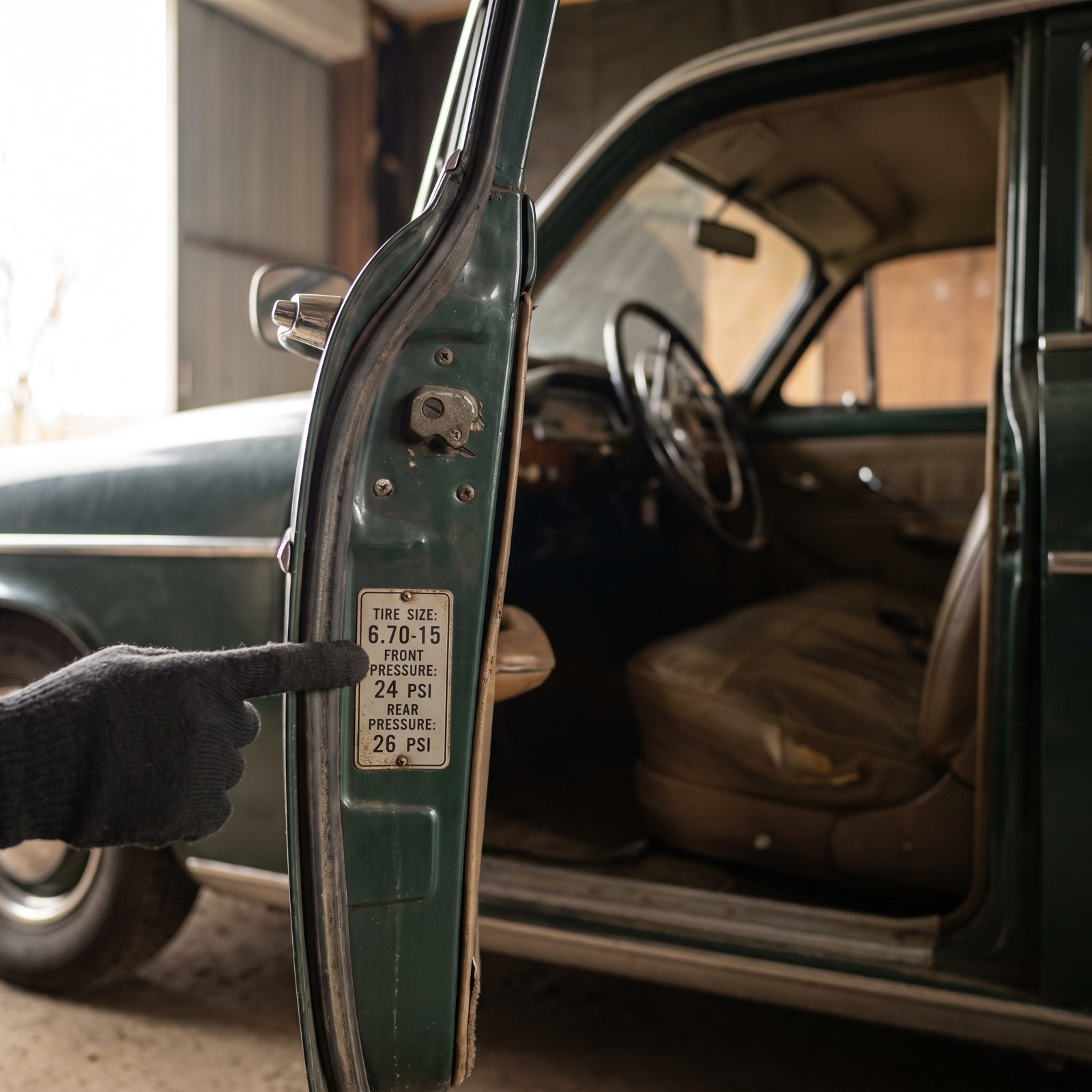 The Door-Jamb Placard, Not the Sidewall, Lists the Correct Tire Pressure