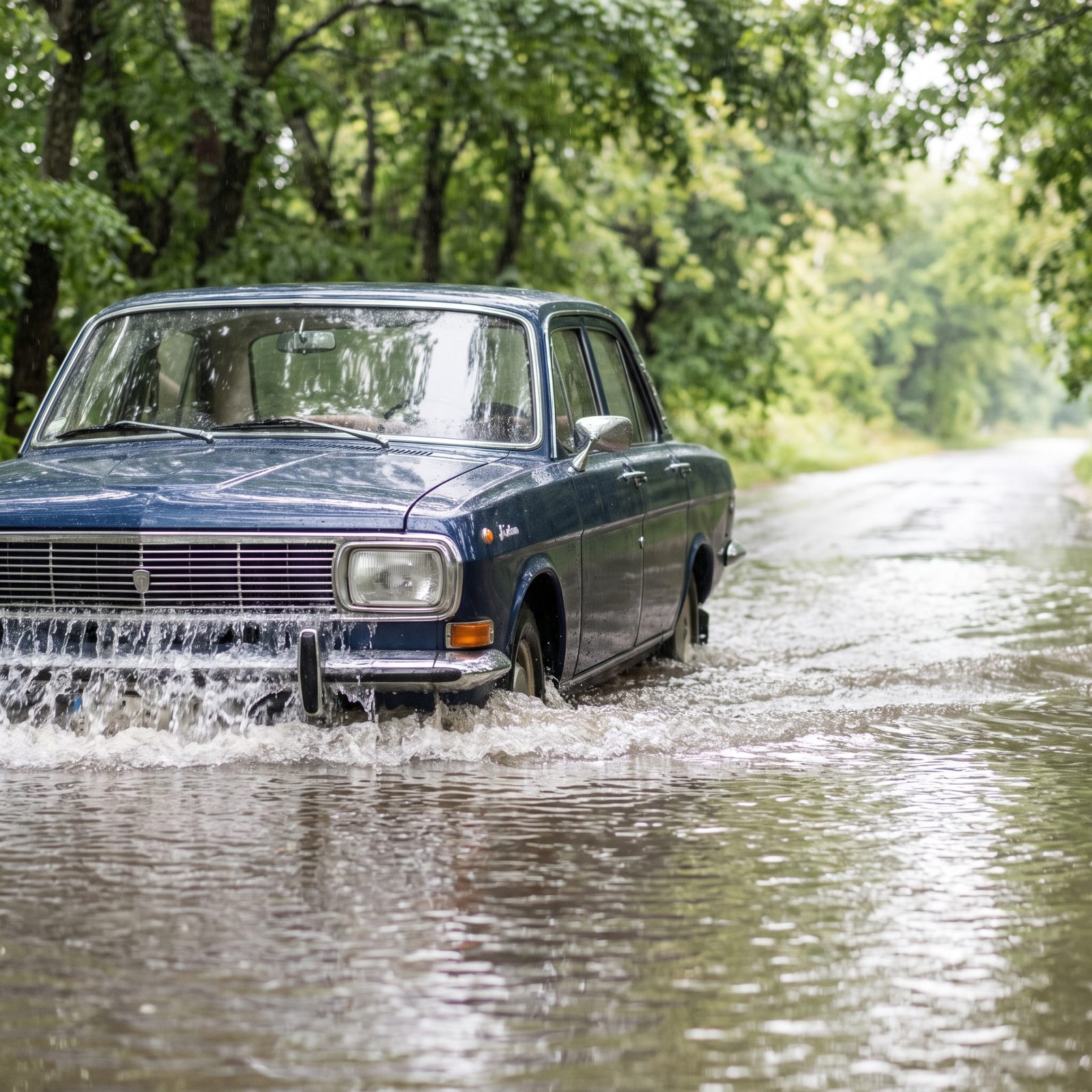 Driving Through Water Deep Enough to Reach the Air Intake