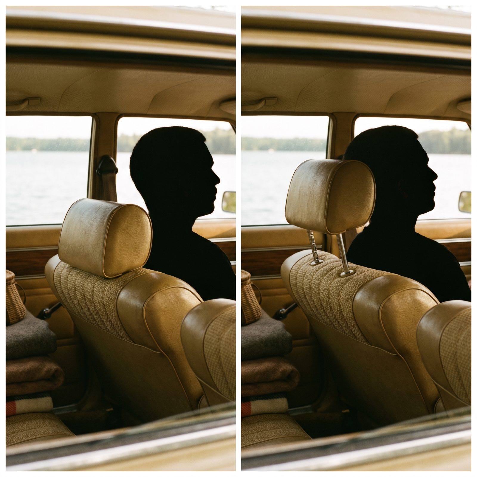 Dropping the Head Restraint Down for a Clearer Rear View
