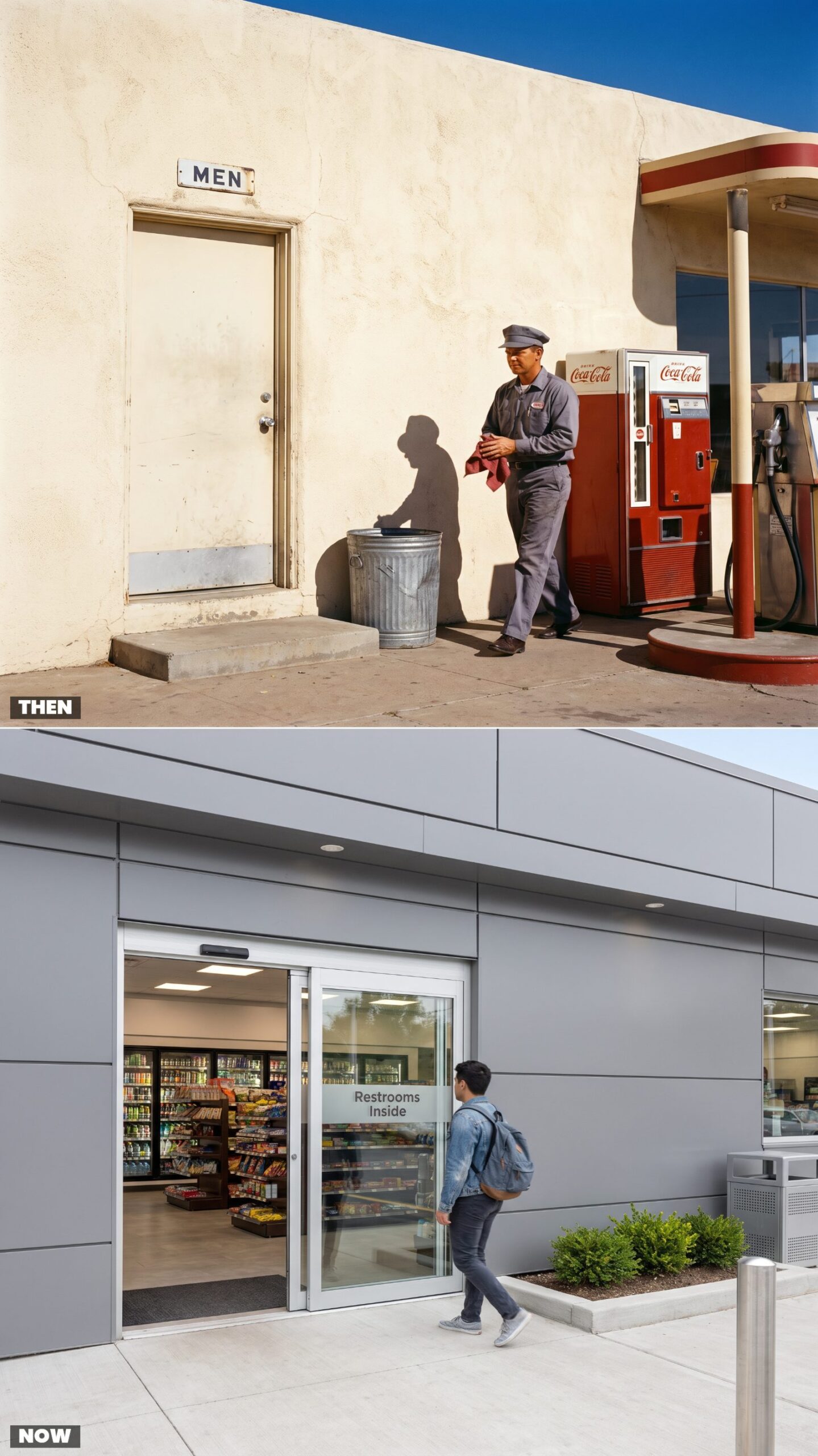 Exterior Restroom Doors vs. Indoor Customer Restrooms