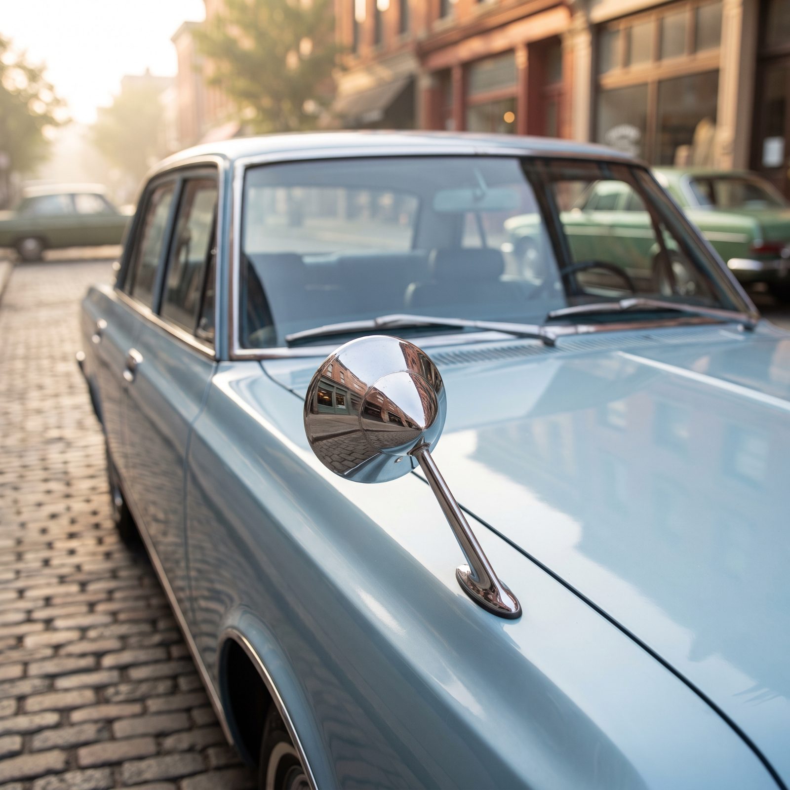 Fender-Mounted Mirrors, A Clear View Down the Whole Car