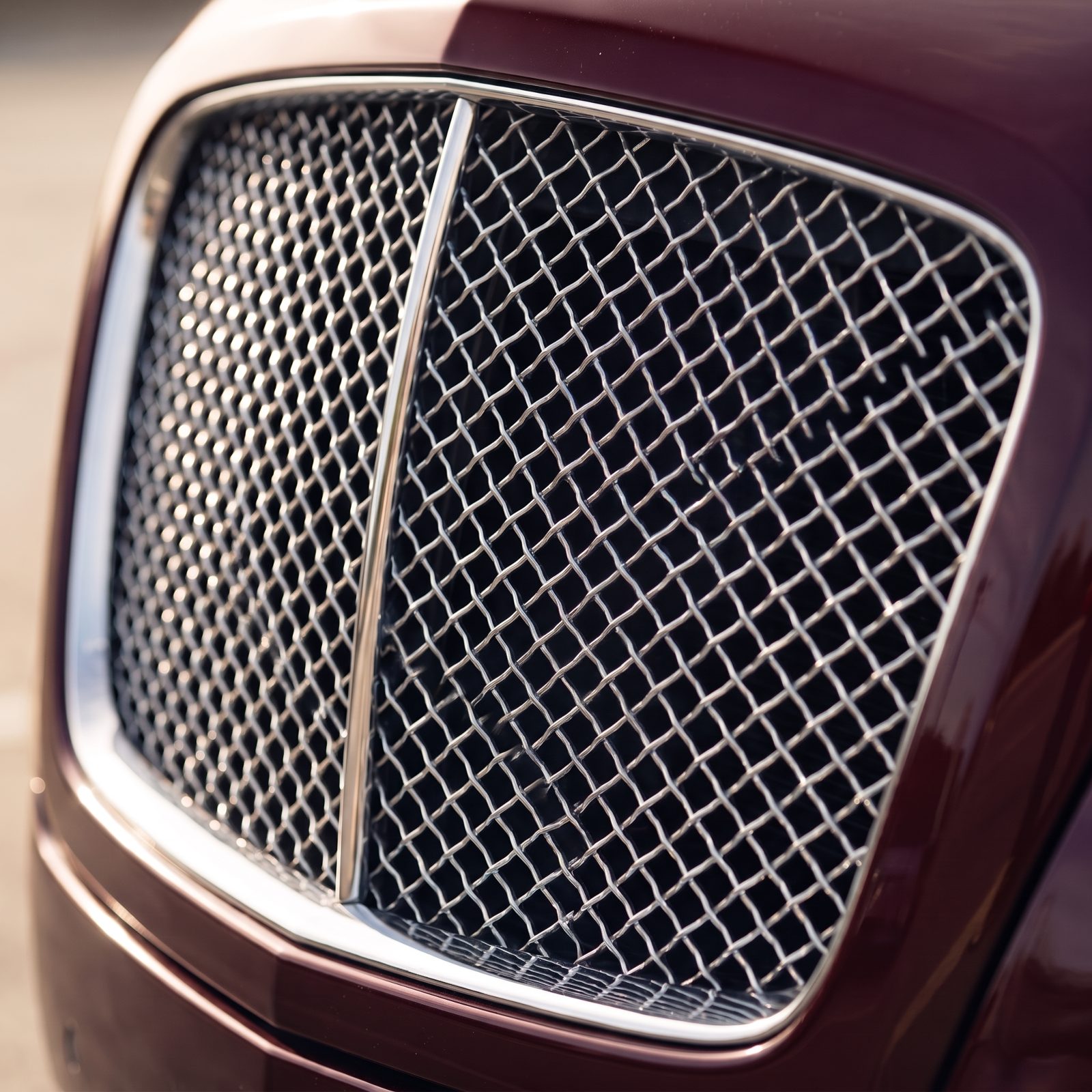 A Fine-Mesh Metal Grille Instead of Molded Plastic
